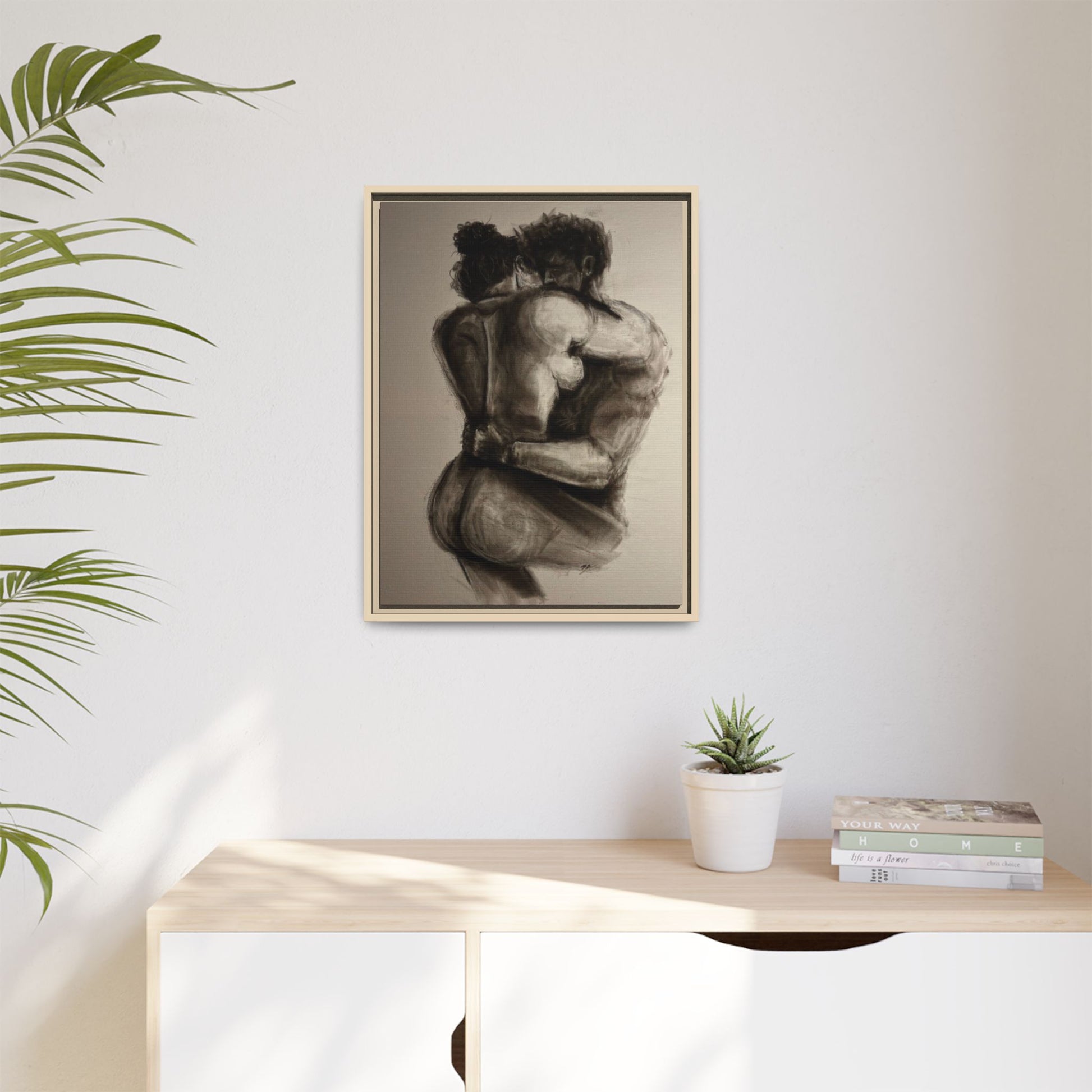 “LAST DAY ON EARTH” Matte Canvas, Framed (Multi-color)