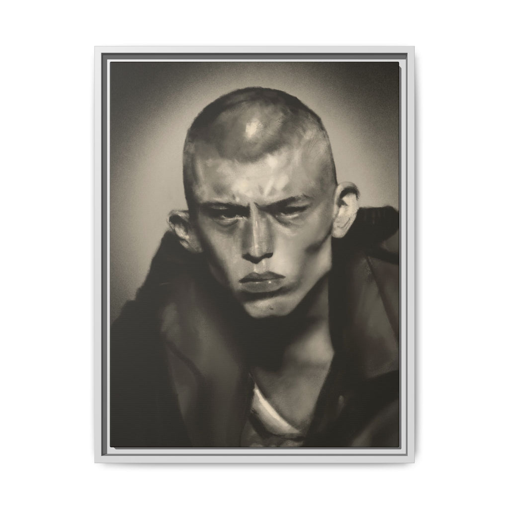 “Buzz Cut” Matte Canvas, Framed (Multi-color)