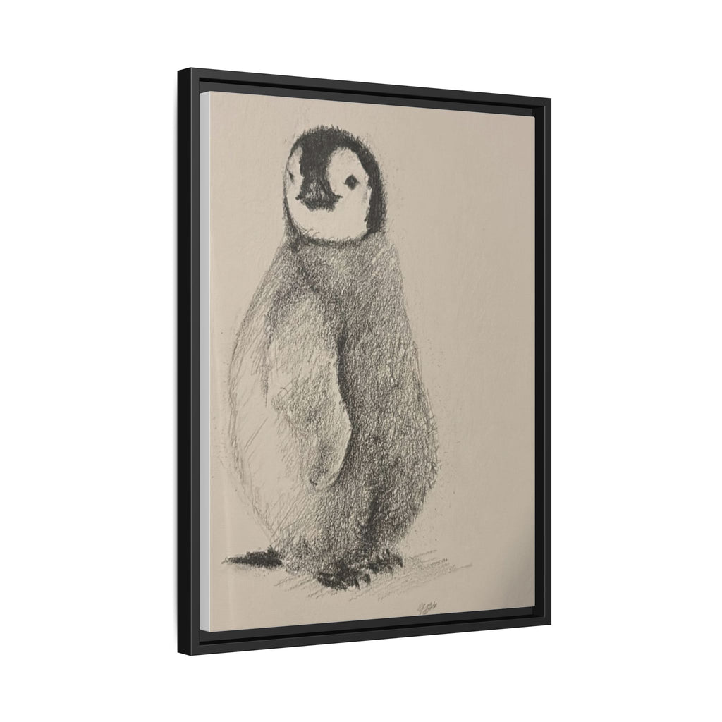 Penguin #4 Matte Canvas, Framed (Multi-color)