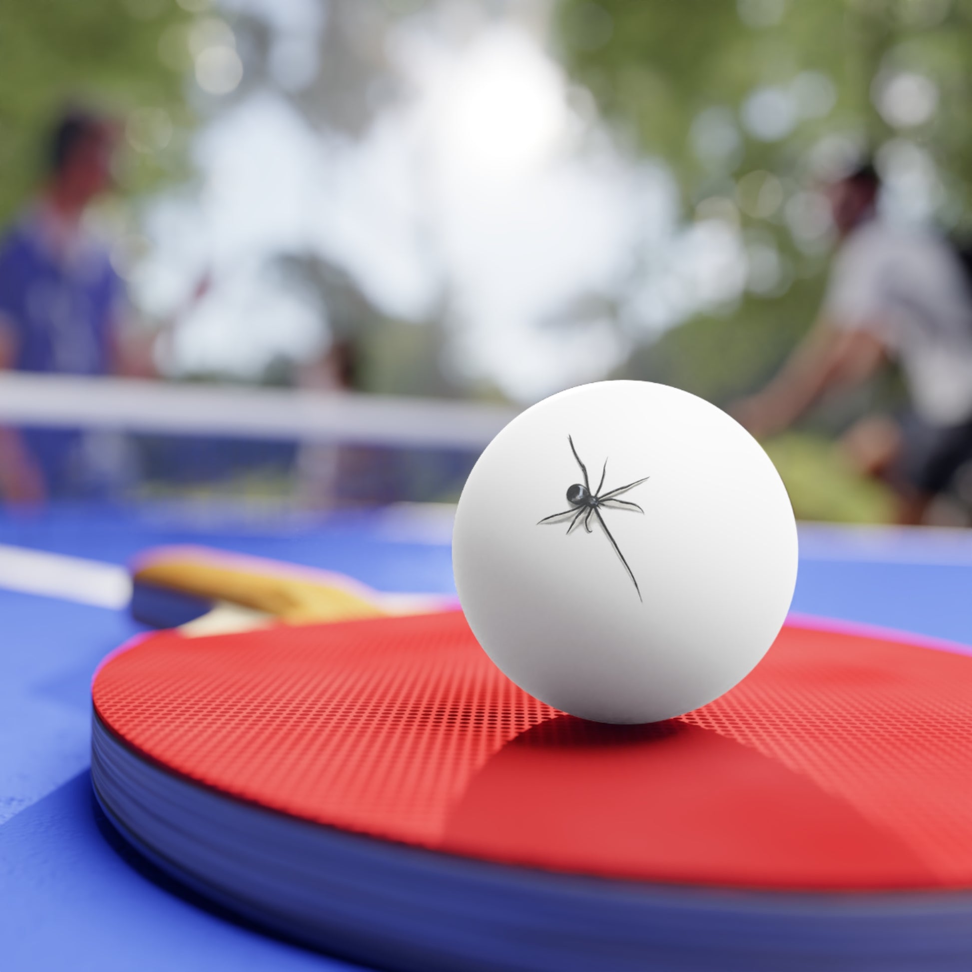 "ICY" Spider Design Ping Pong Balls — Set of 6 Table Tennis Balls