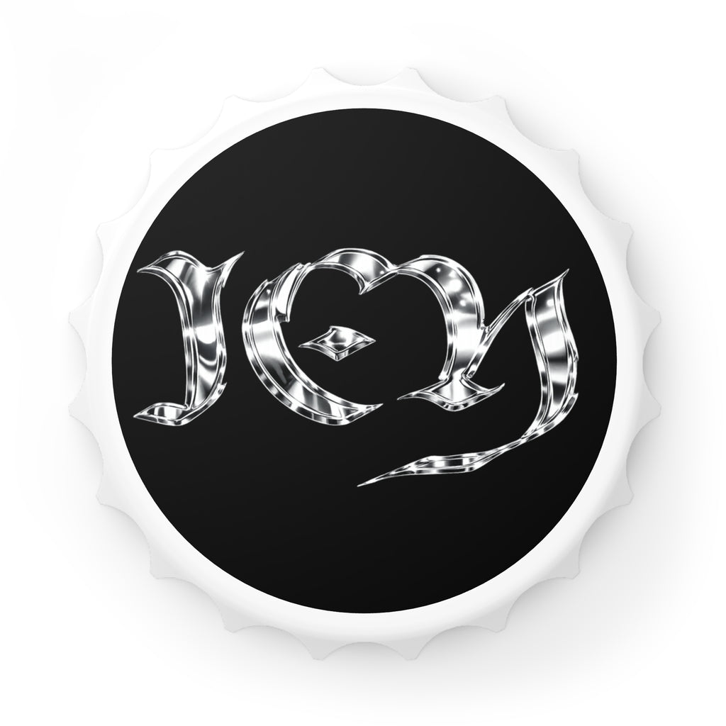"ICY" Metallic Gothic 'IU' Bottle Opener — Rock-Inspired Beer Cap Opener