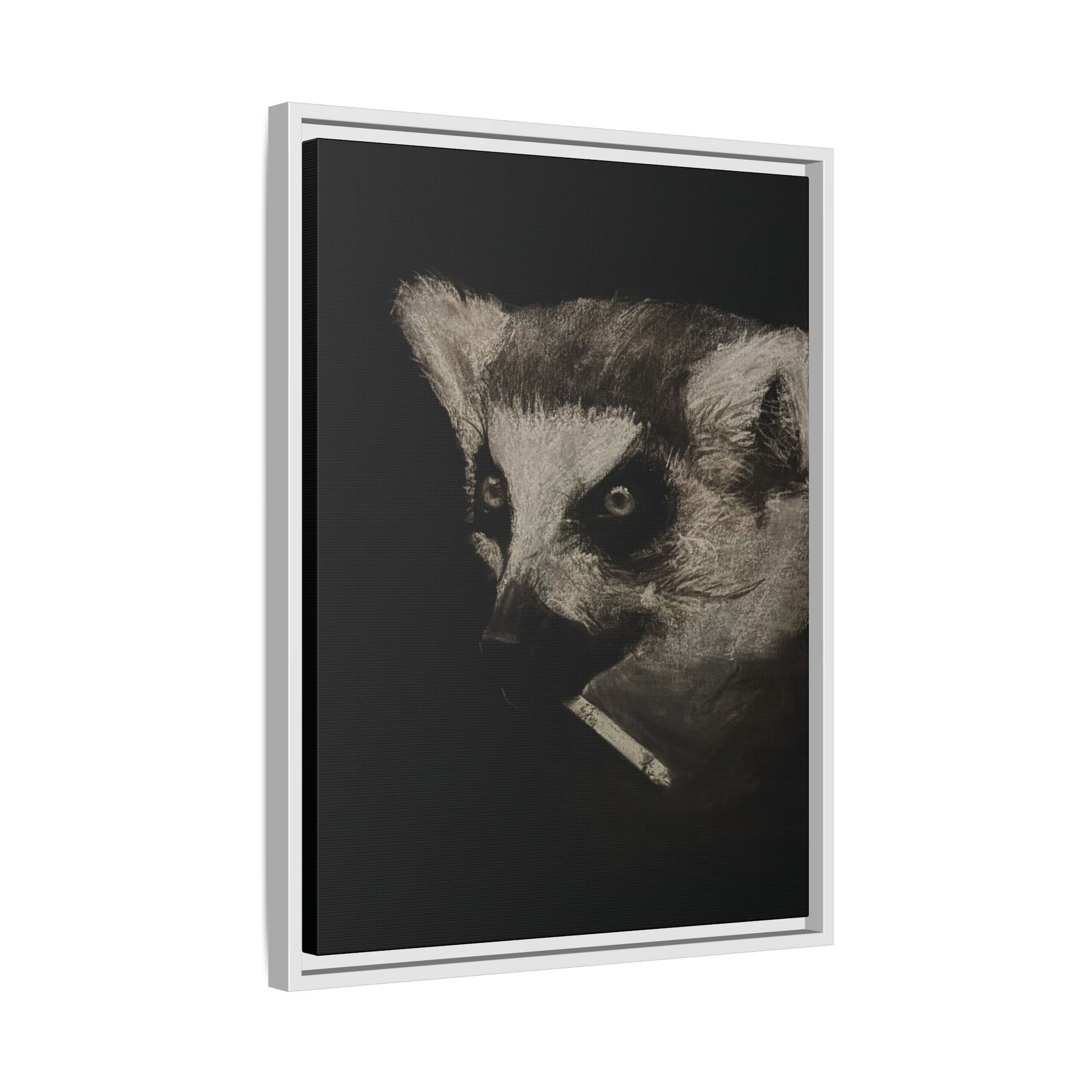“Lemur” Matte Canvas, Framed (Multi-color)