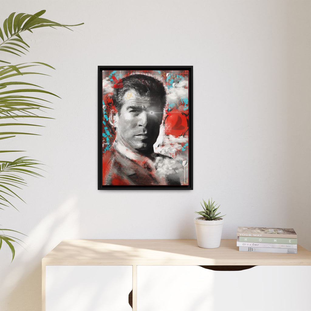 “James” Matte Canvas, Framed (Multi-color)