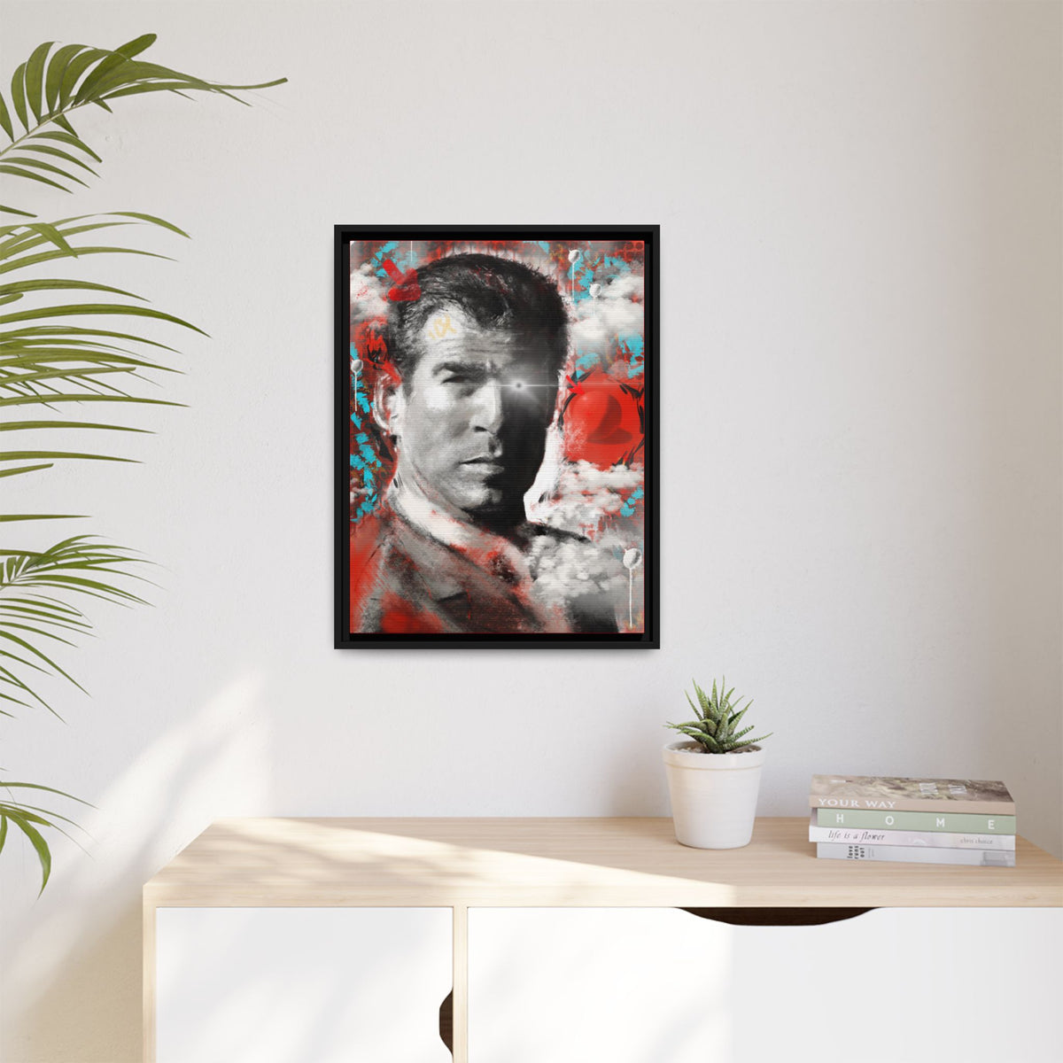 “James” Matte Canvas, Framed (Multi-color)