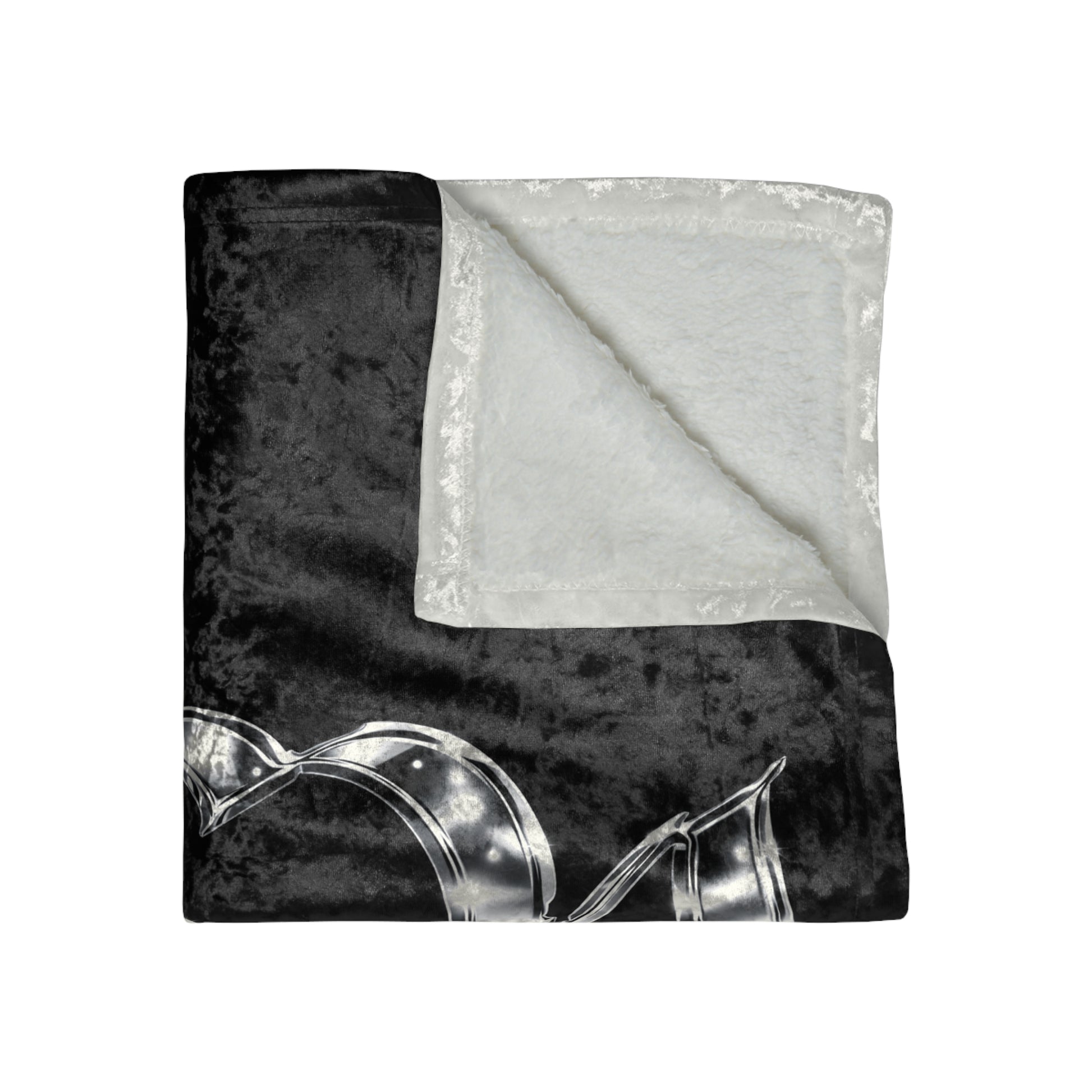 “icy” Crushed Velvet Blanket