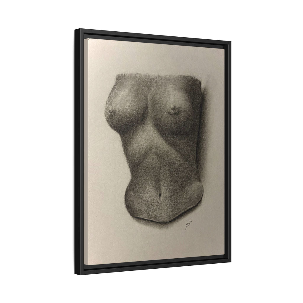 "BODY STUDY NO.4" Matte Canvas, Framed (Multi-color)