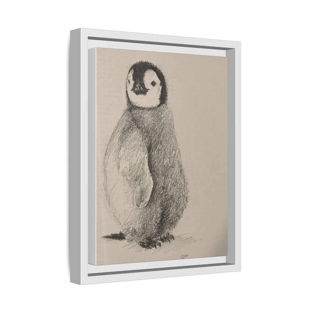 Penguin #4 Matte Canvas, Framed (Multi-color)