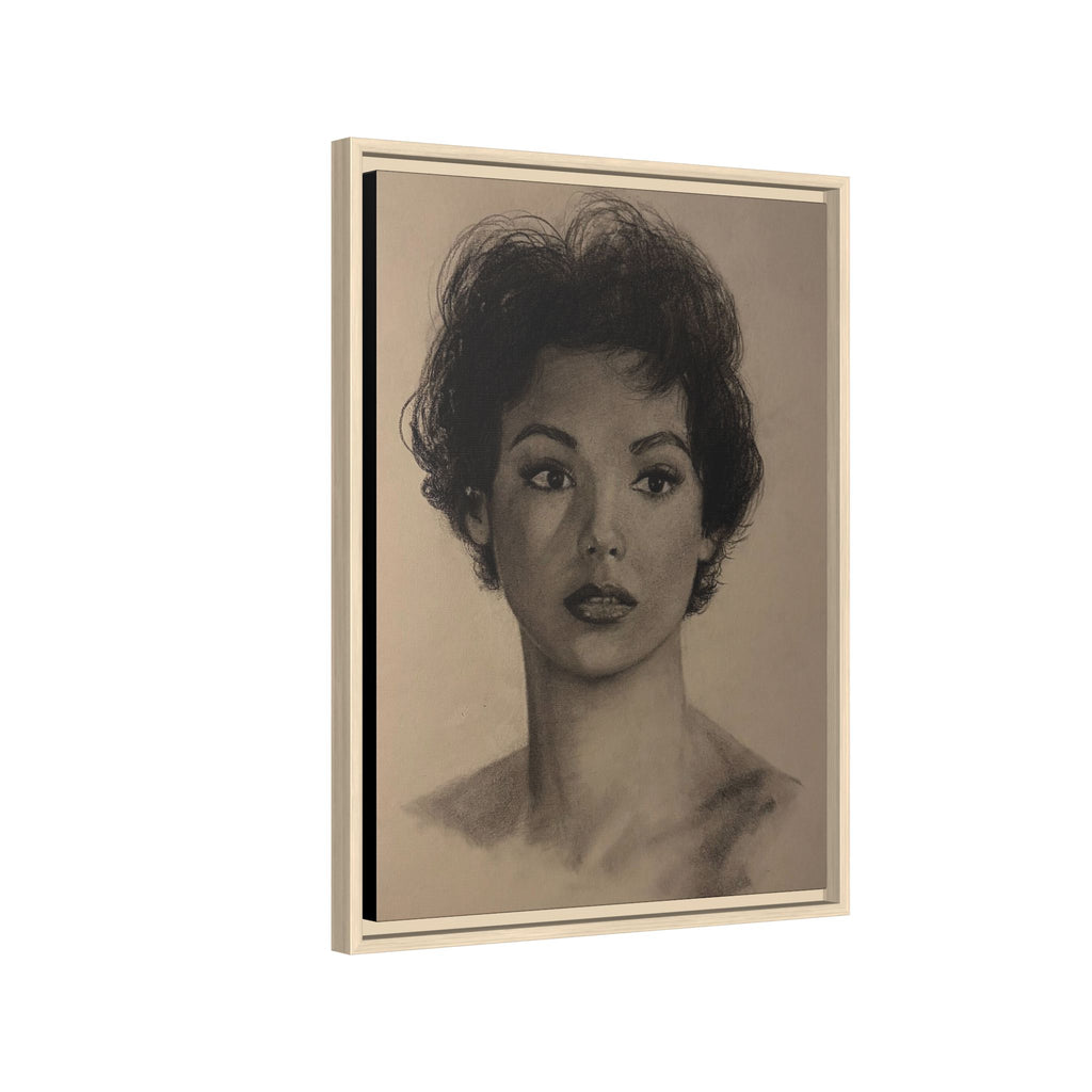“Still Gaze” Matte Canvas, Framed (Multi-color) PRINT