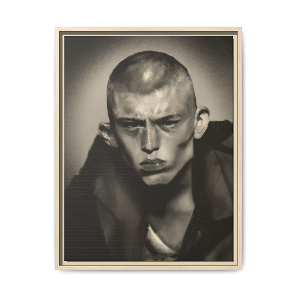 “Buzz Cut” Matte Canvas, Framed (Multi-color)