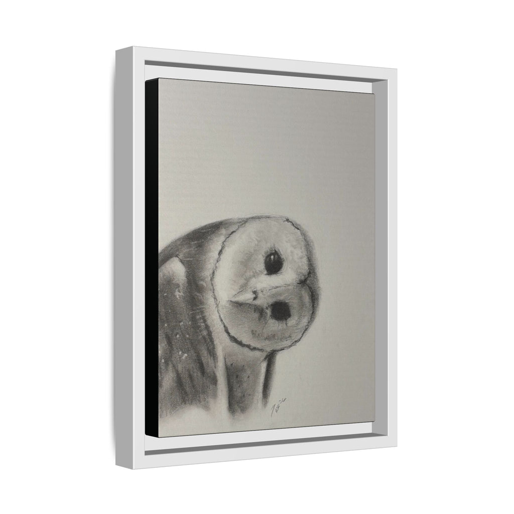 “Good Morning Owl” Matte Canvas, Framed (Multi-color)