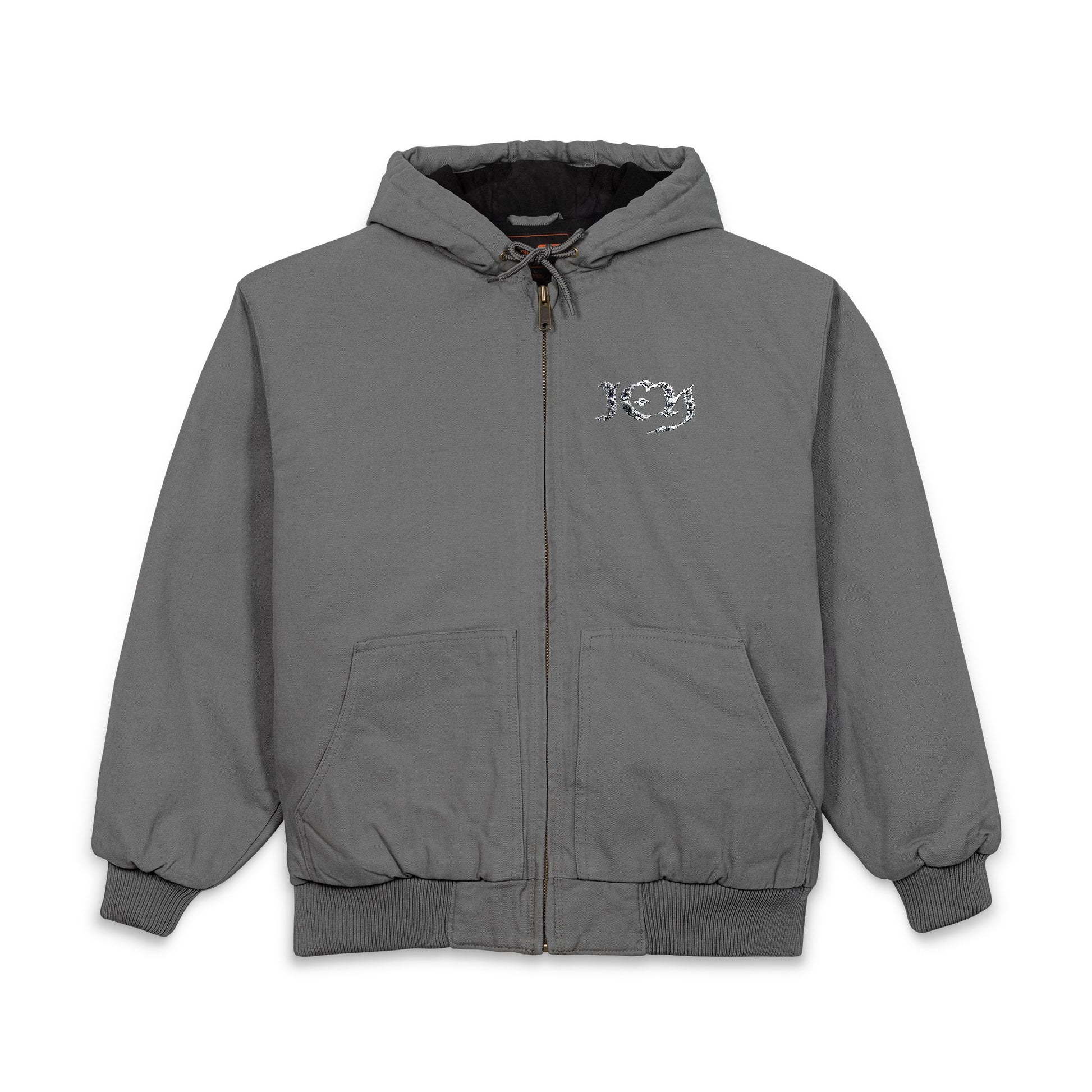 “icy” CornerStone® Men's Duck Cloth Hooded Work Jacket (Embroidery)