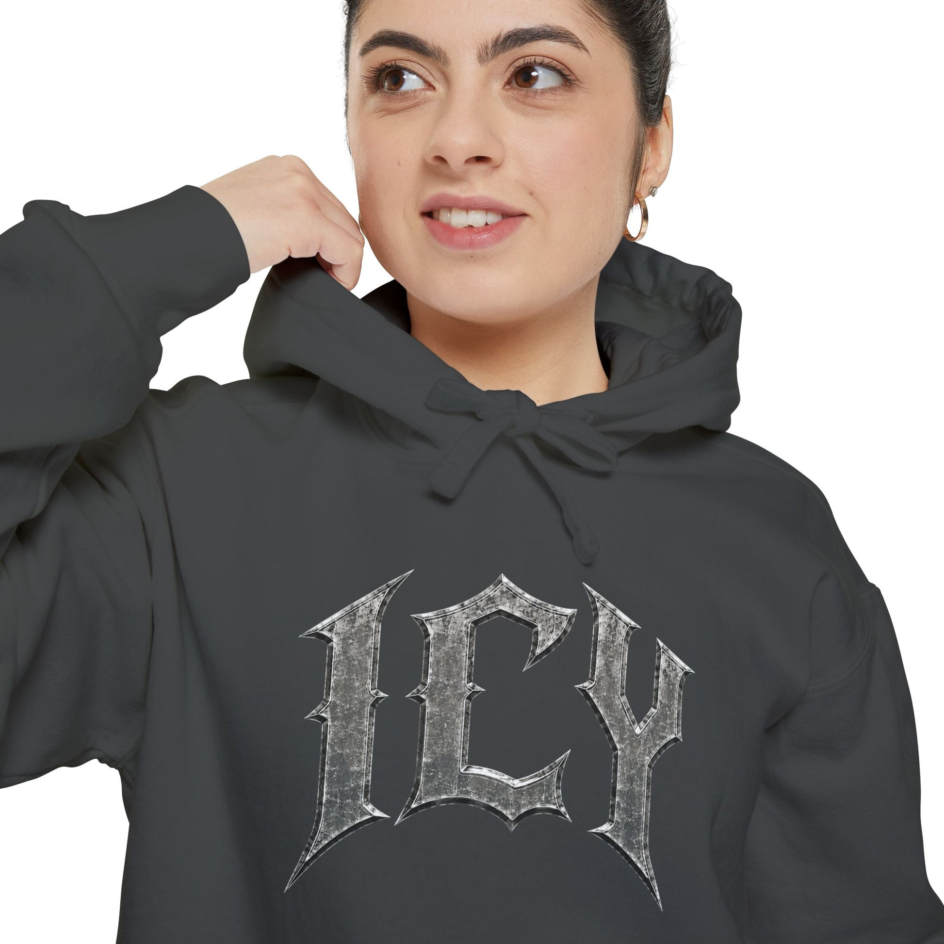 ICY Hoodie — Vintage Ice Text Pullover