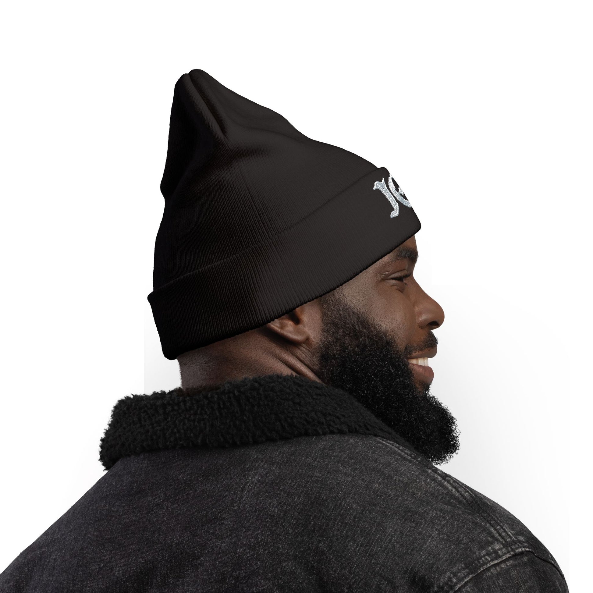 “ICY” Knit Beanie (Embroidery)