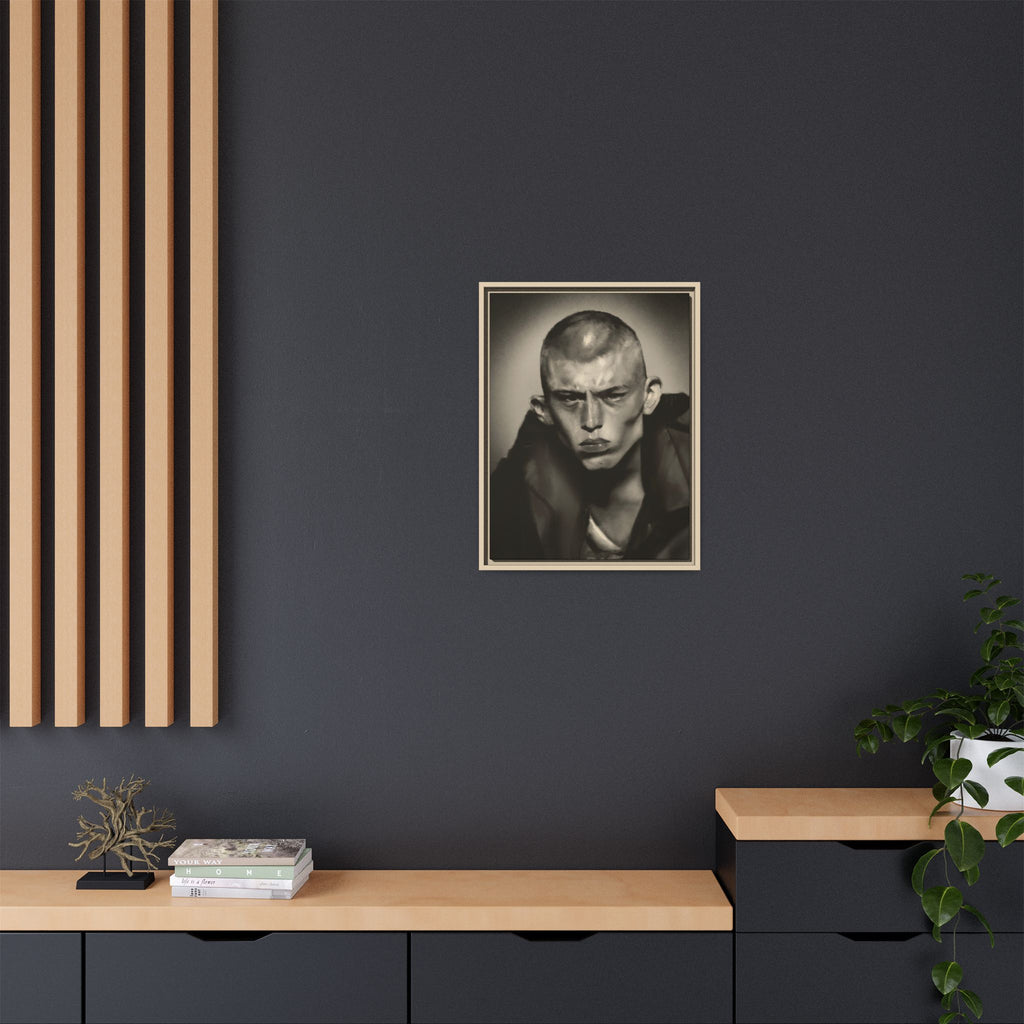 “Buzz Cut” Matte Canvas, Framed (Multi-color)