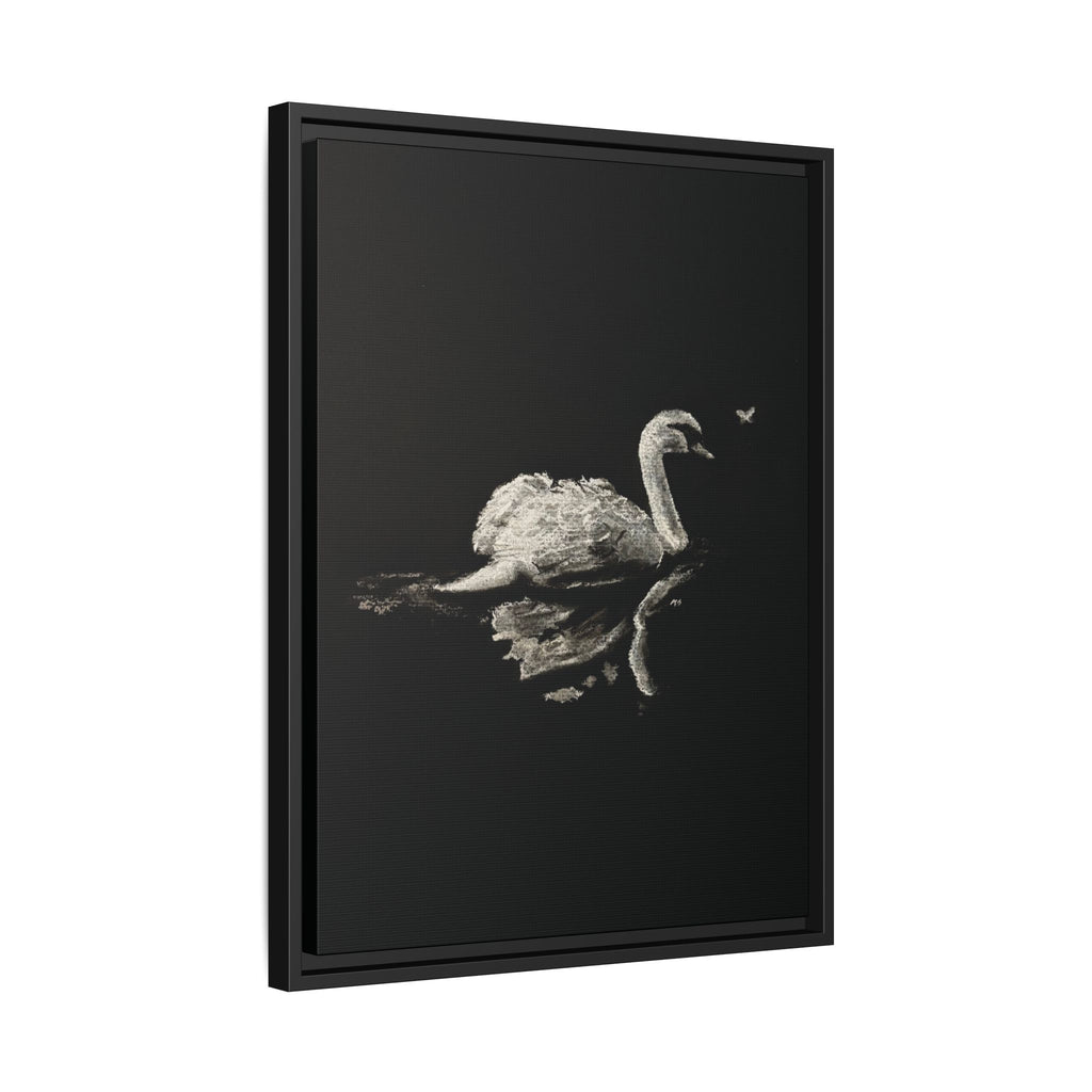 “Swan” Matte Canvas, Framed (Multi-color)