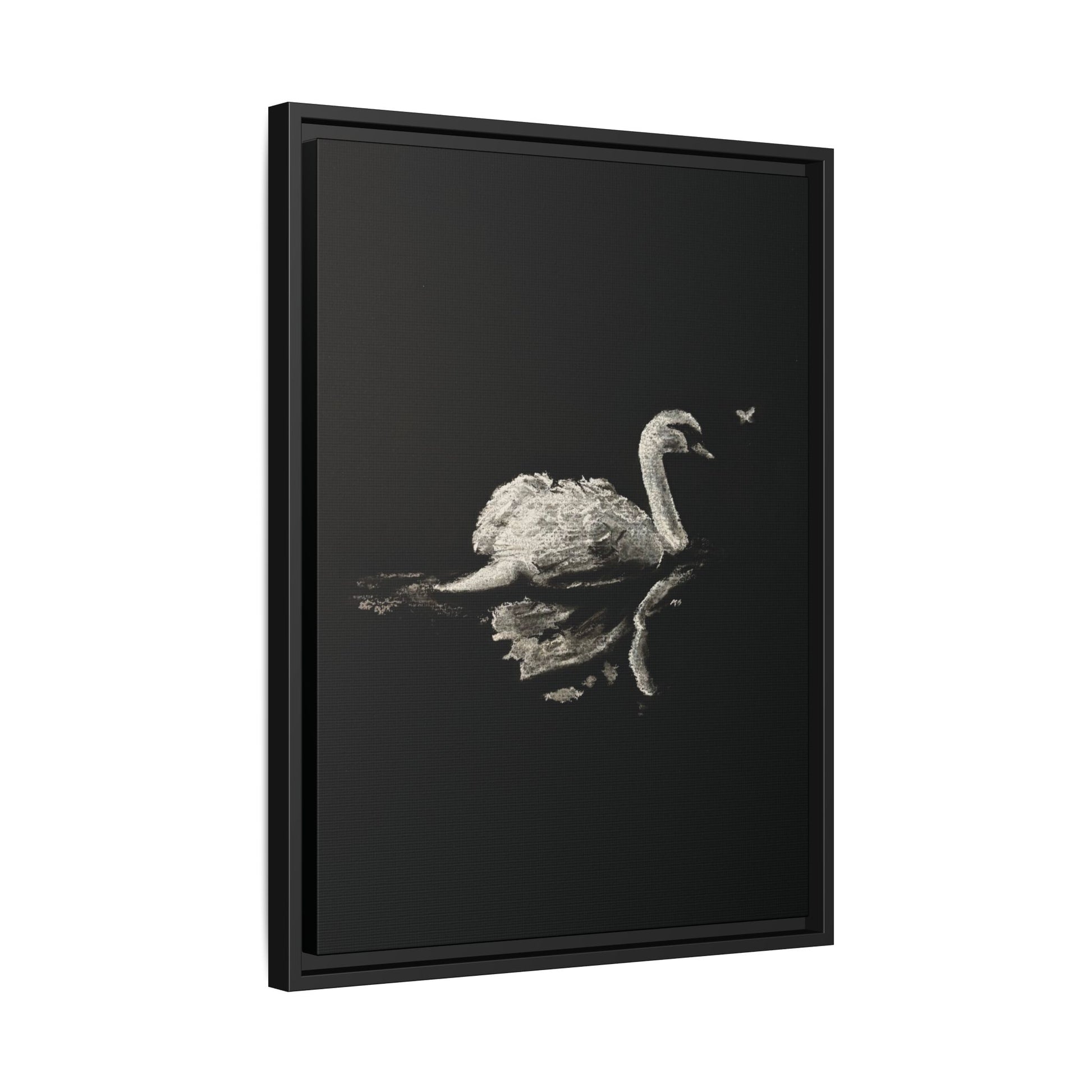 “Swan” Matte Canvas, Framed (Multi-color)