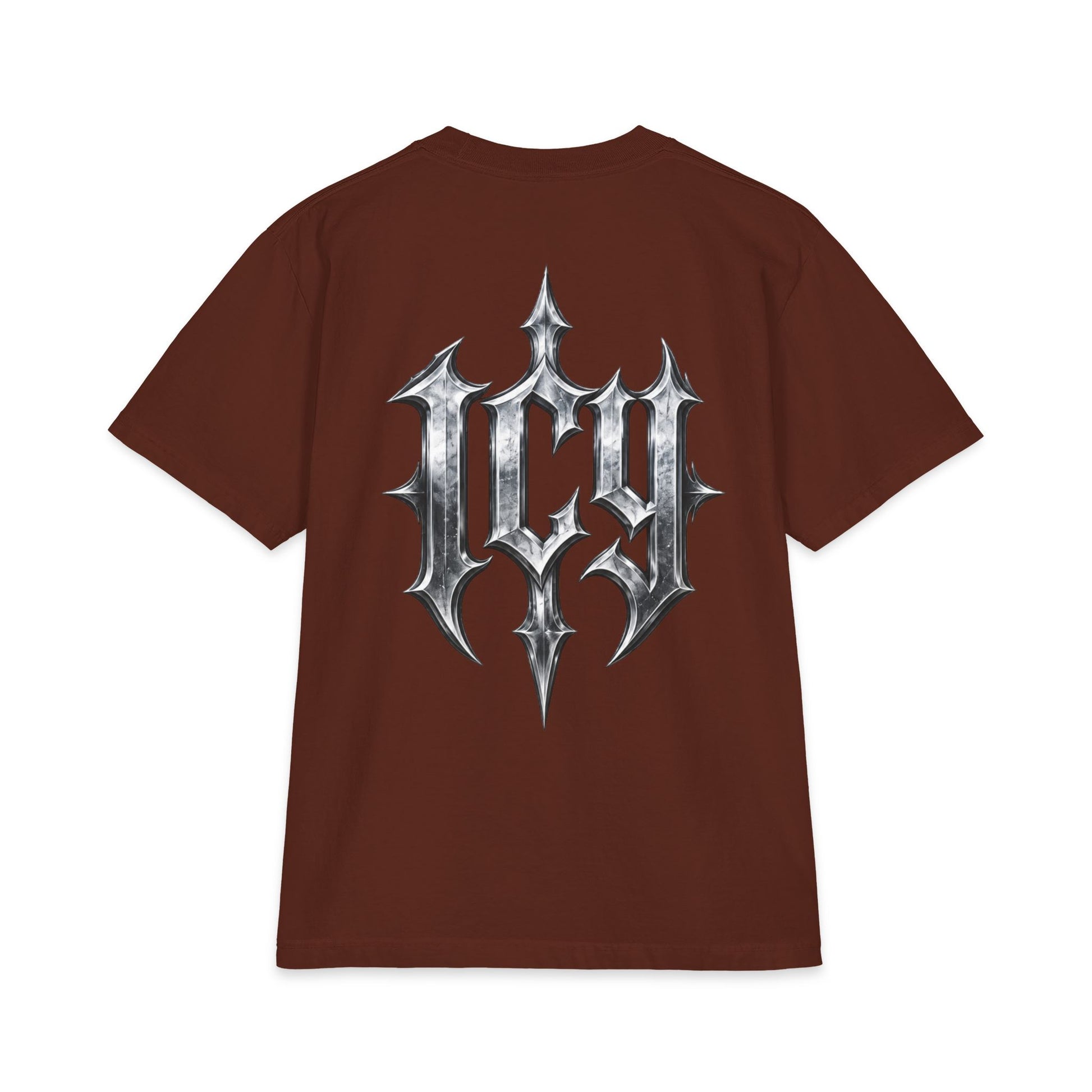 Metallic Spike Logo Short Sleeve Graphic T-Shirt