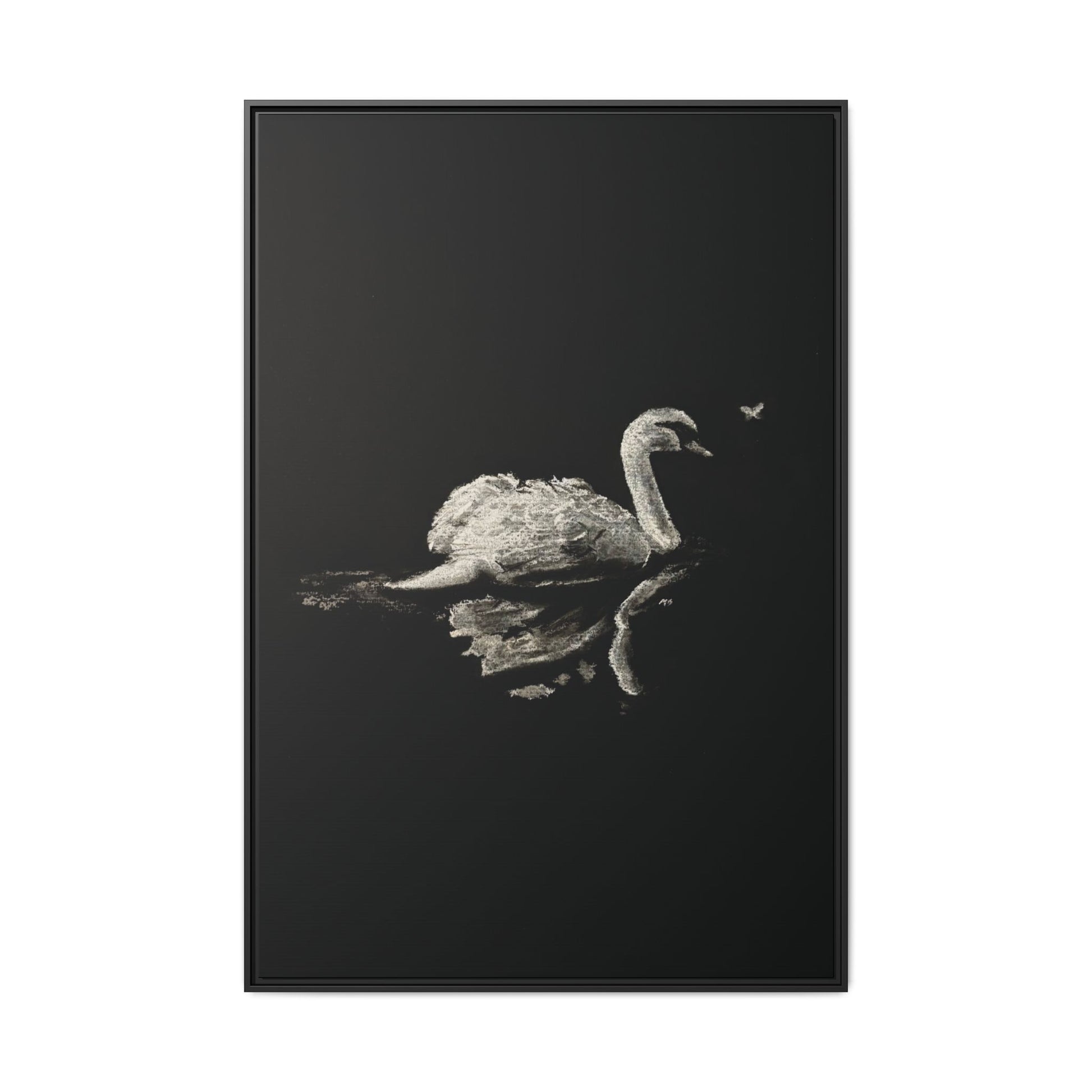 “Swan” Matte Canvas, Framed (Multi-color)