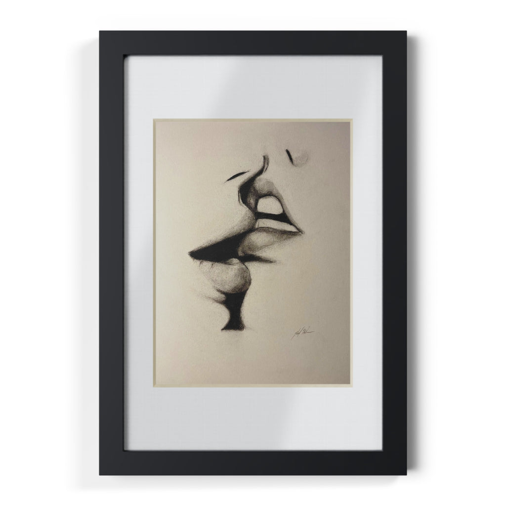 “Lip Filler” Framed Posters, Black