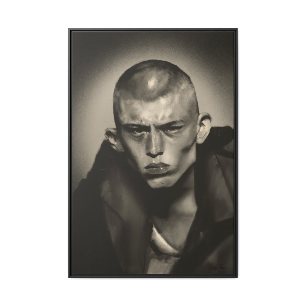“Buzz Cut” Matte Canvas, Framed (Multi-color)