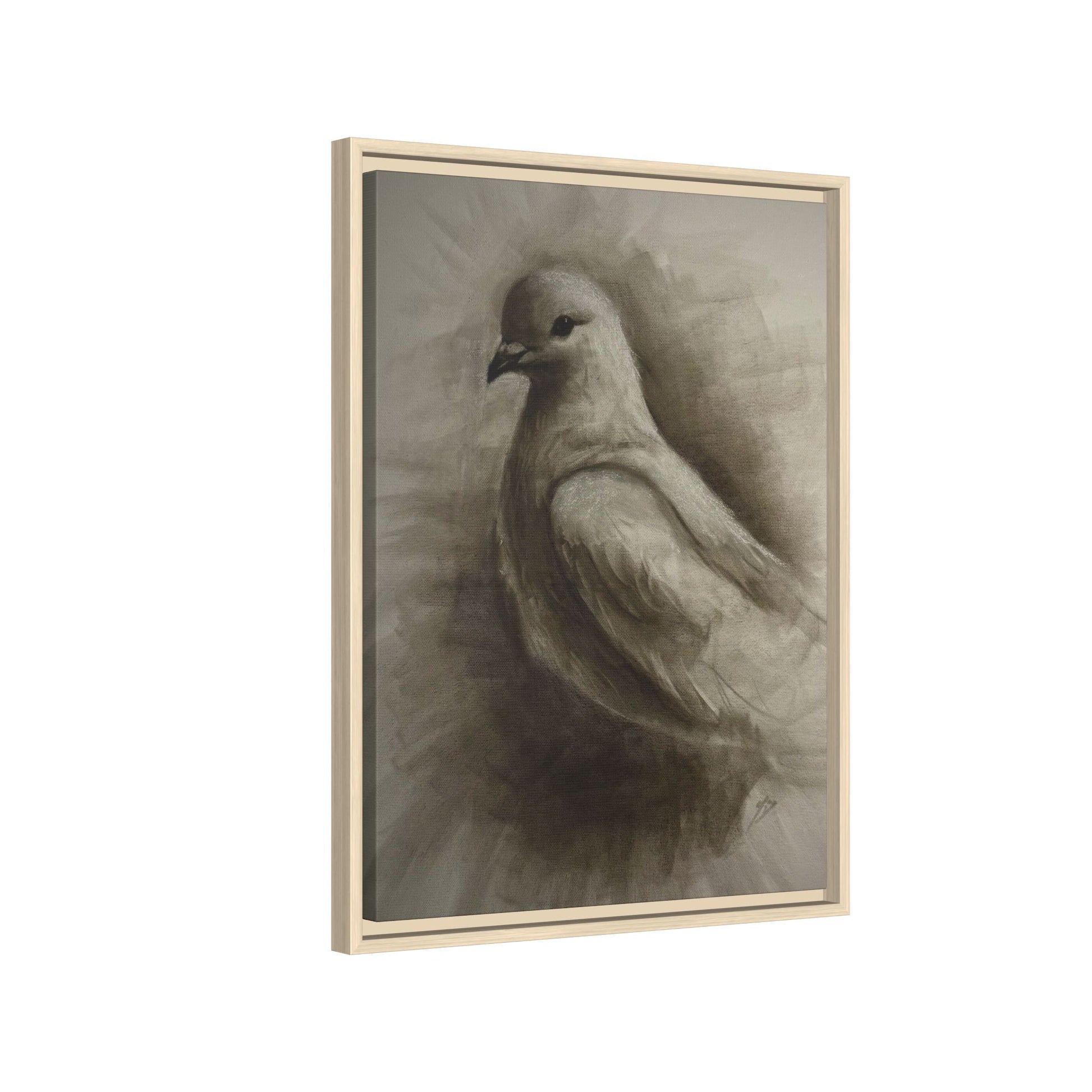 “Dove” Matte Canvas, Framed (Multi-color)
