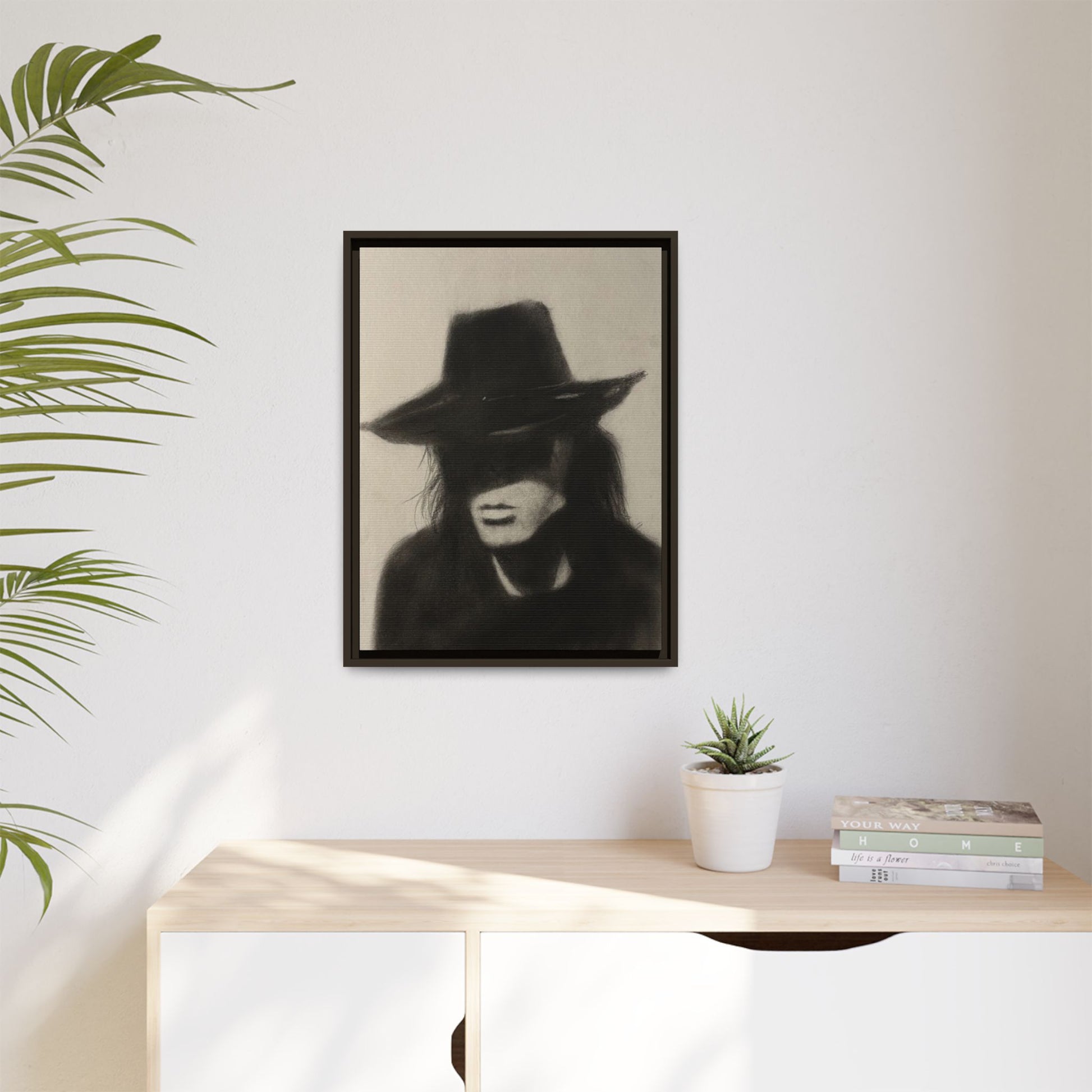 “OUTLAW” Matte Canvas, Framed (Multi-color)
