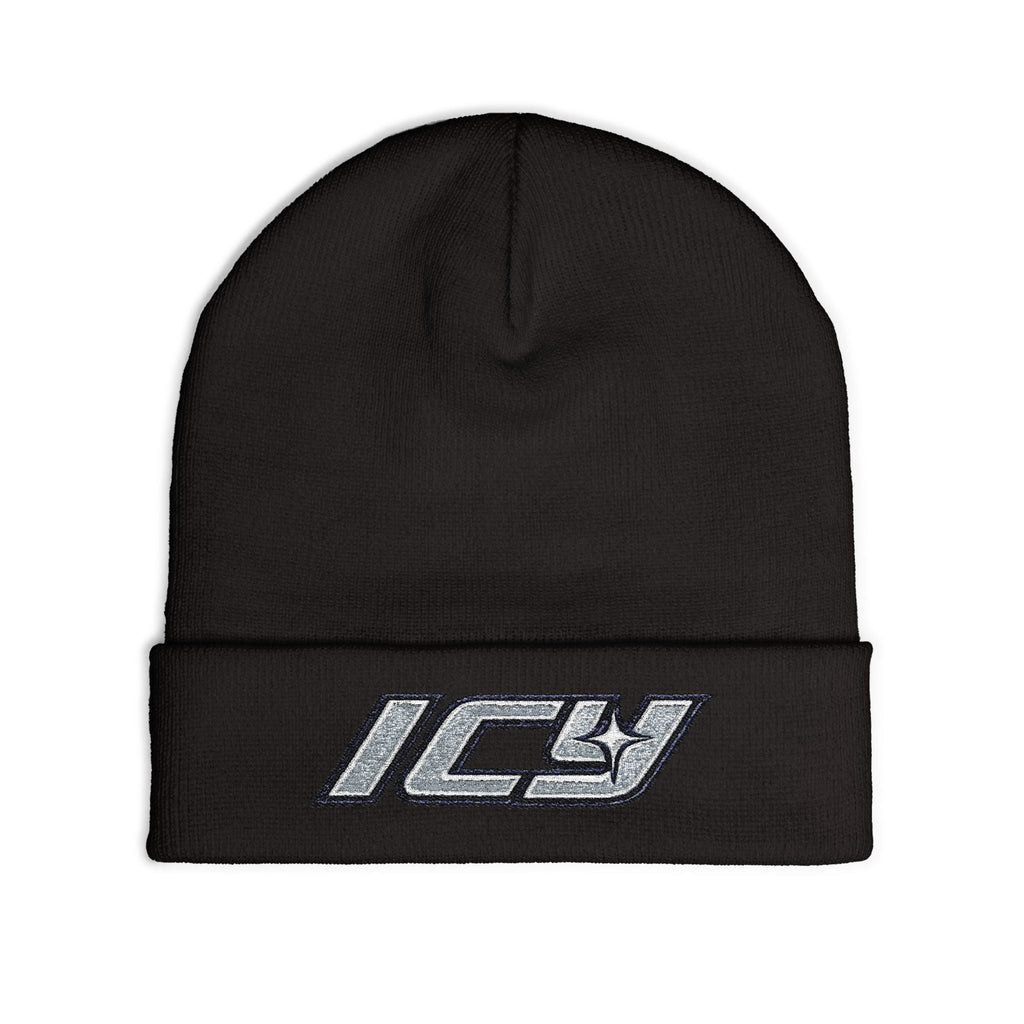 Embroidered "ICY" Knit Beanie Vol.2