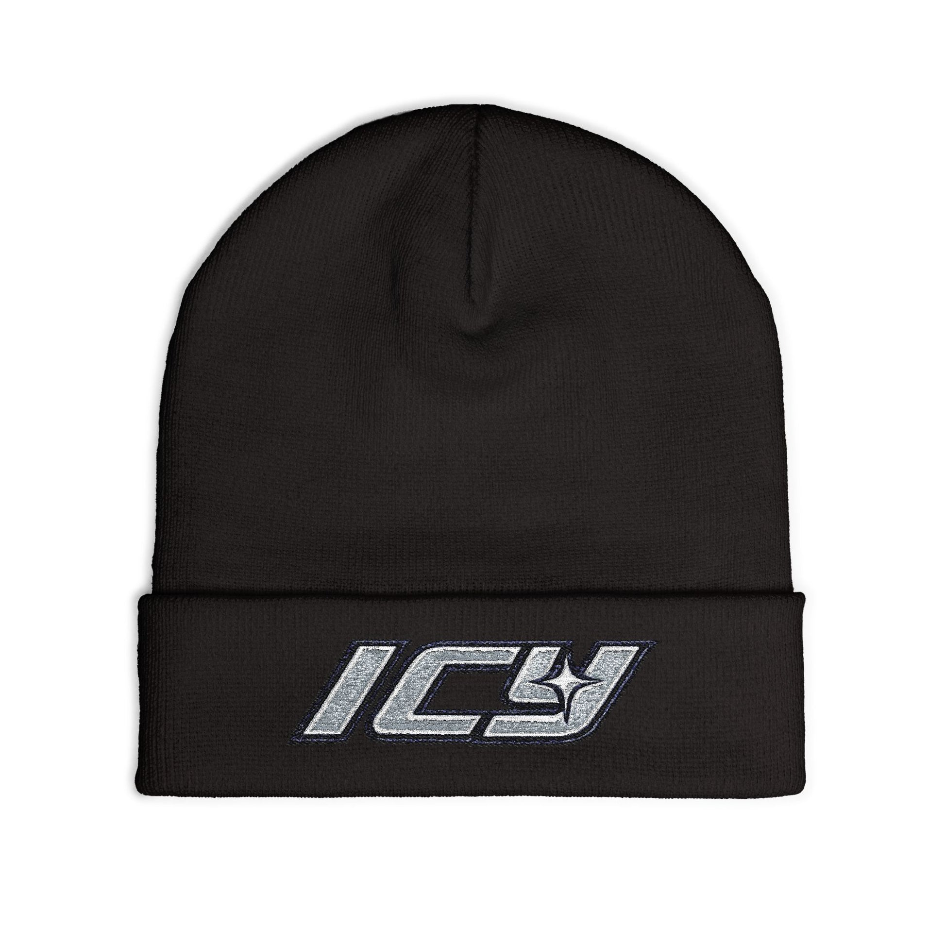 Embroidered "ICY" Knit Beanie Vol.2
