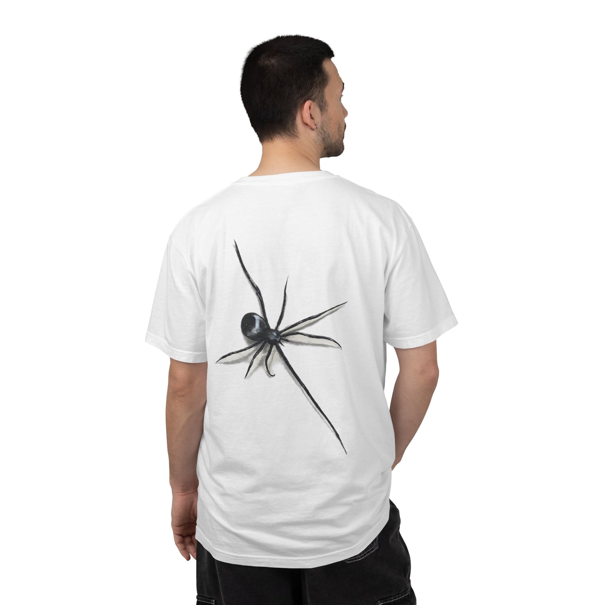 "ICY" Spider Graphic T‑Shirt — Minimal Back Illustration Skate/Streetwear