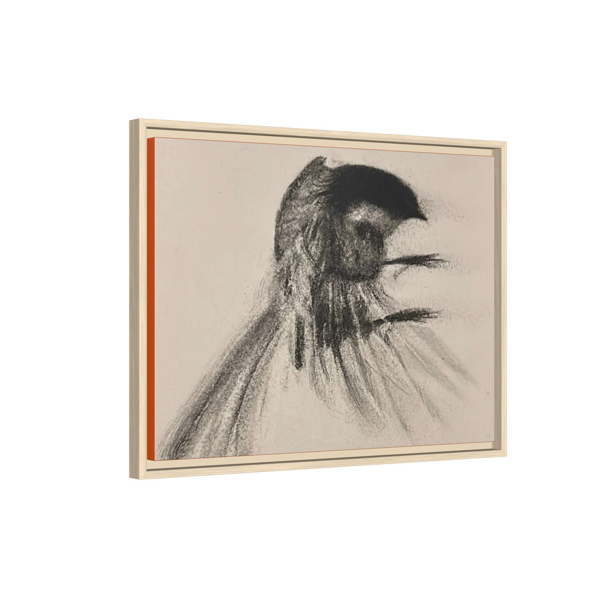 Bird #1 Matte Canvas, Framed (Multi-color)