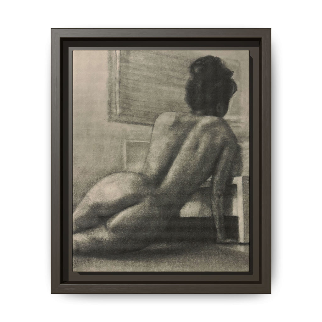 “SITTING PRETTY” Matte Canvas, Framed (Multi-color)