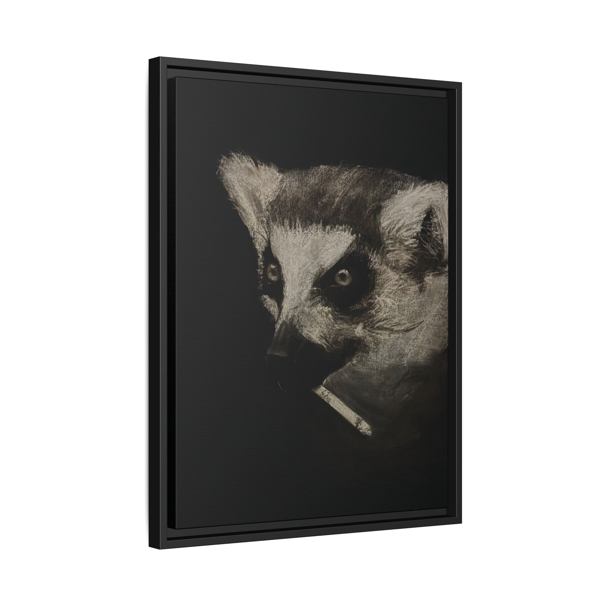 “Lemur” Matte Canvas, Framed (Multi-color)