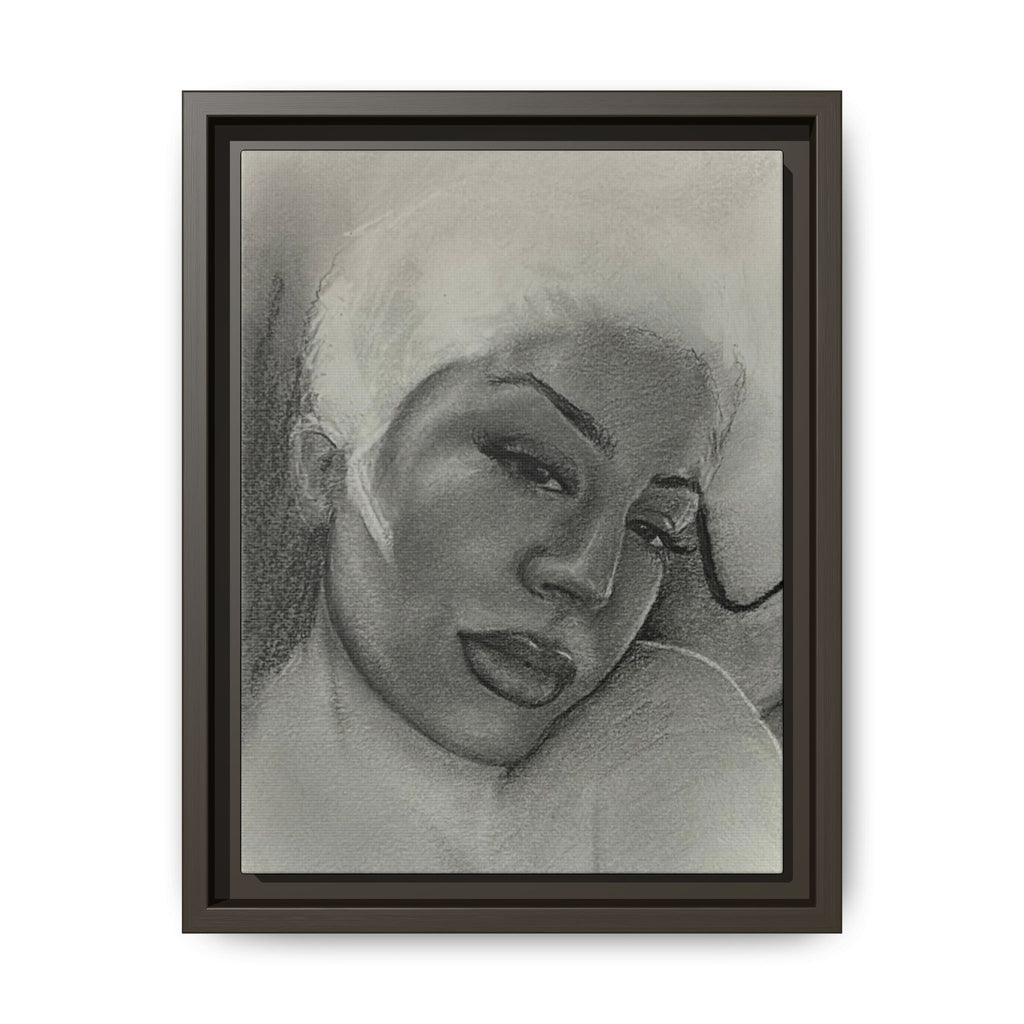 Mads Study Matte Canvas, Framed (Multi-color)