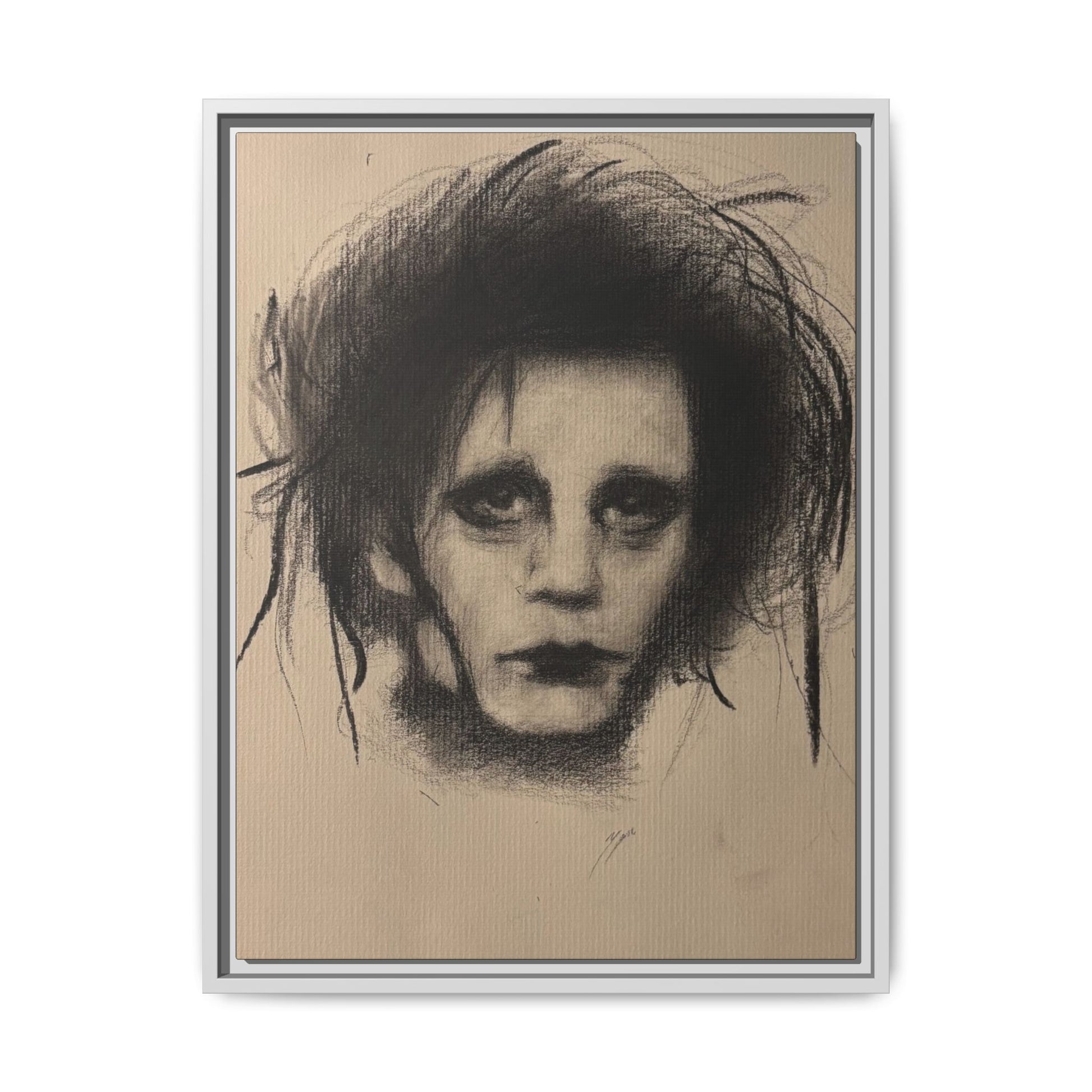 “Edward” Matte Canvas, Framed (Multi-color)