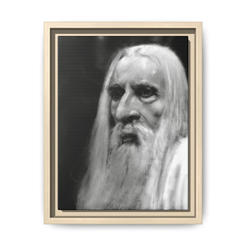 “white wizard” Matte Canvas, Framed (Multi-color)