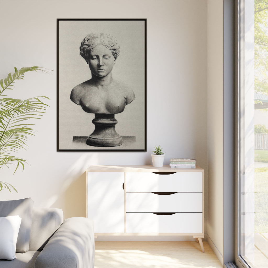 SCULPTURE Matte Canvas, Framed (Multi-color)