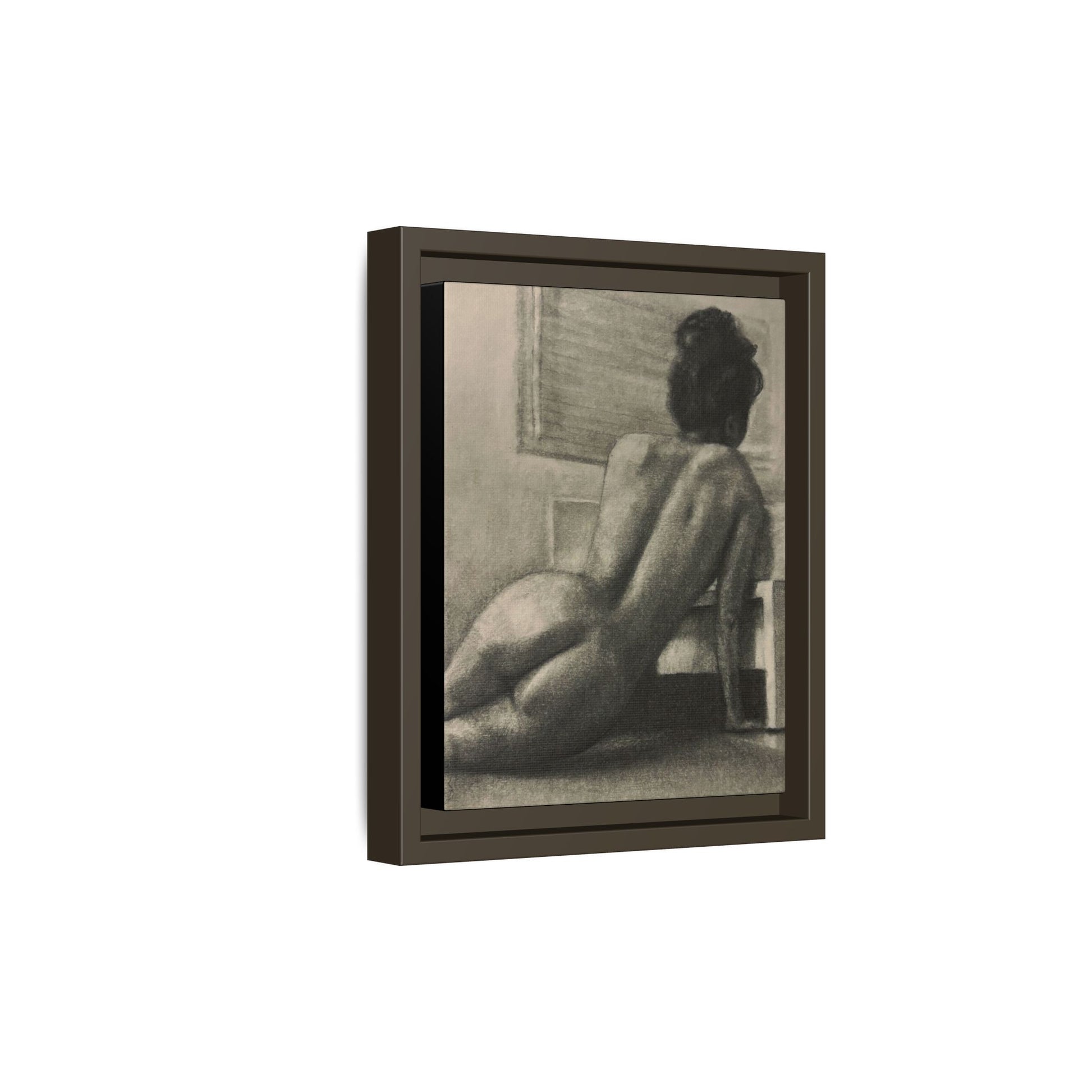 “SITTING PRETTY” Matte Canvas, Framed (Multi-color)