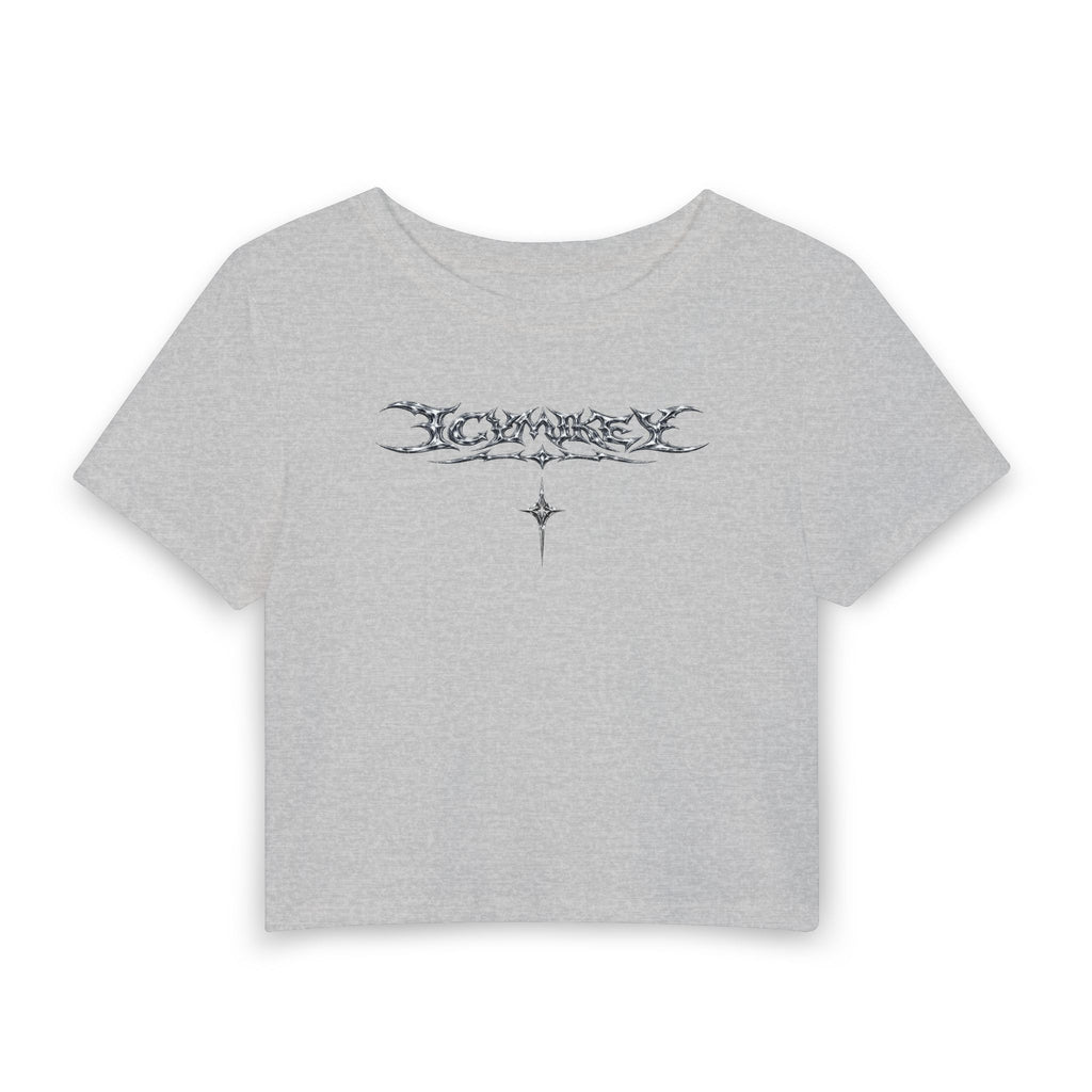 Women’s Baby Tee — Gothic Symbol Crop Top
