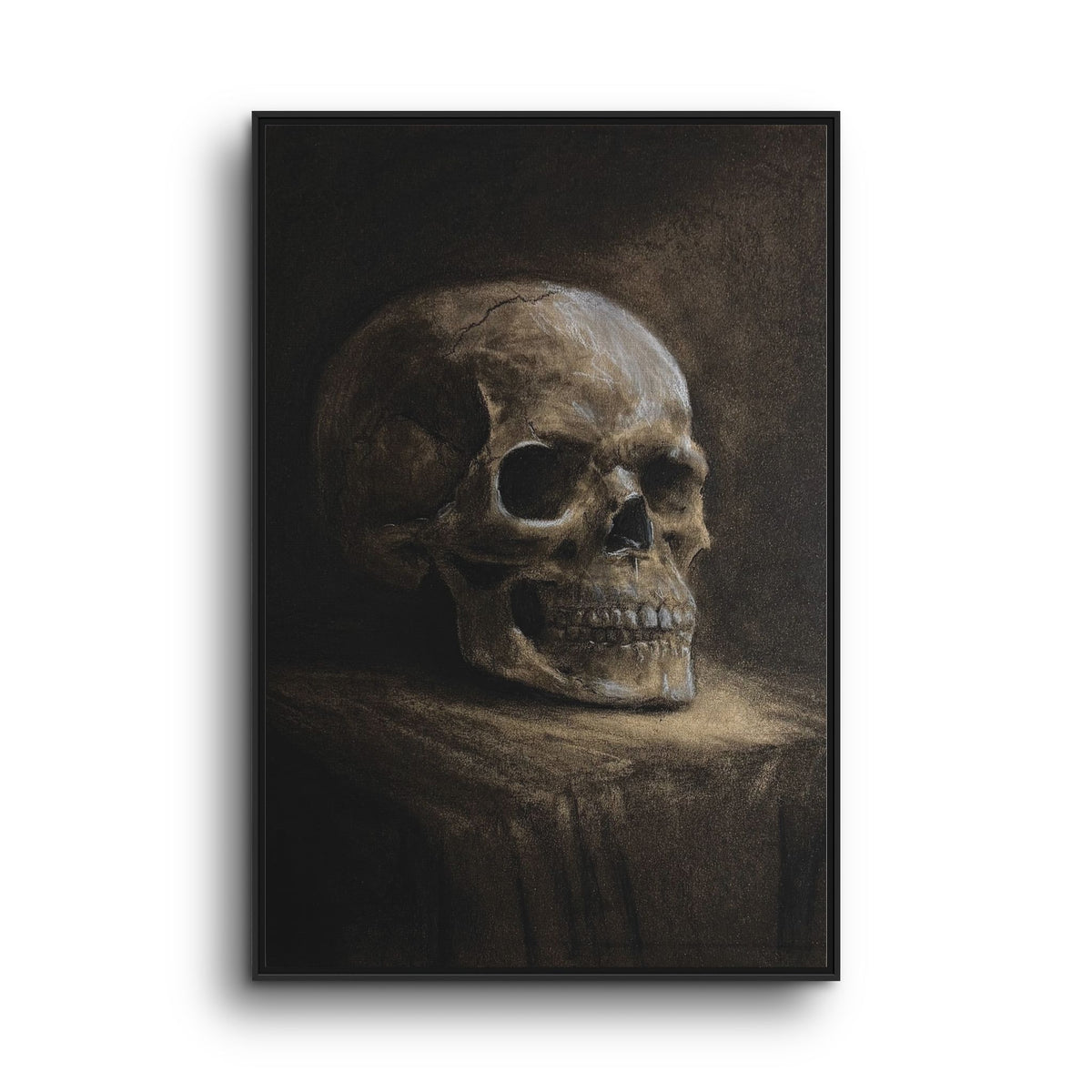 Framed Canvas Skull Portrait Wall Art
