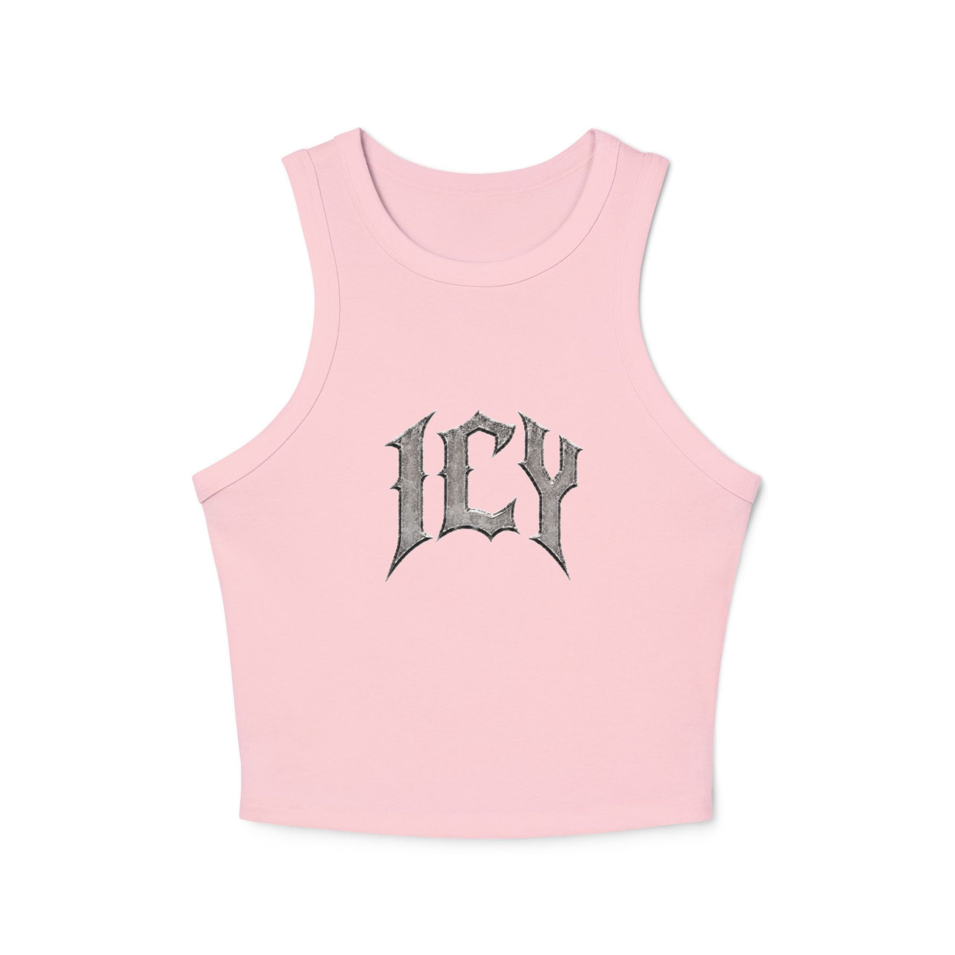 Icy Statue Crop Tank Top — Vintage Roman Racer Tank