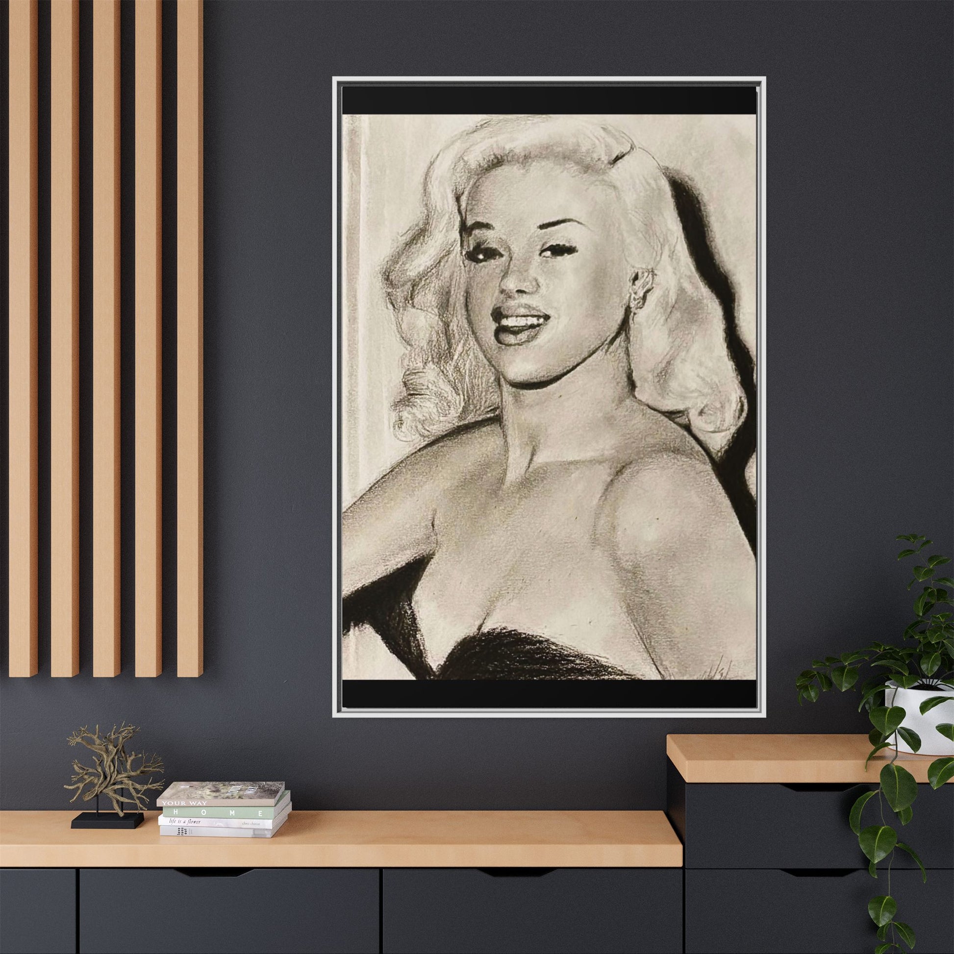 “Diana” Matte Canvas, Framed (Multi-color)