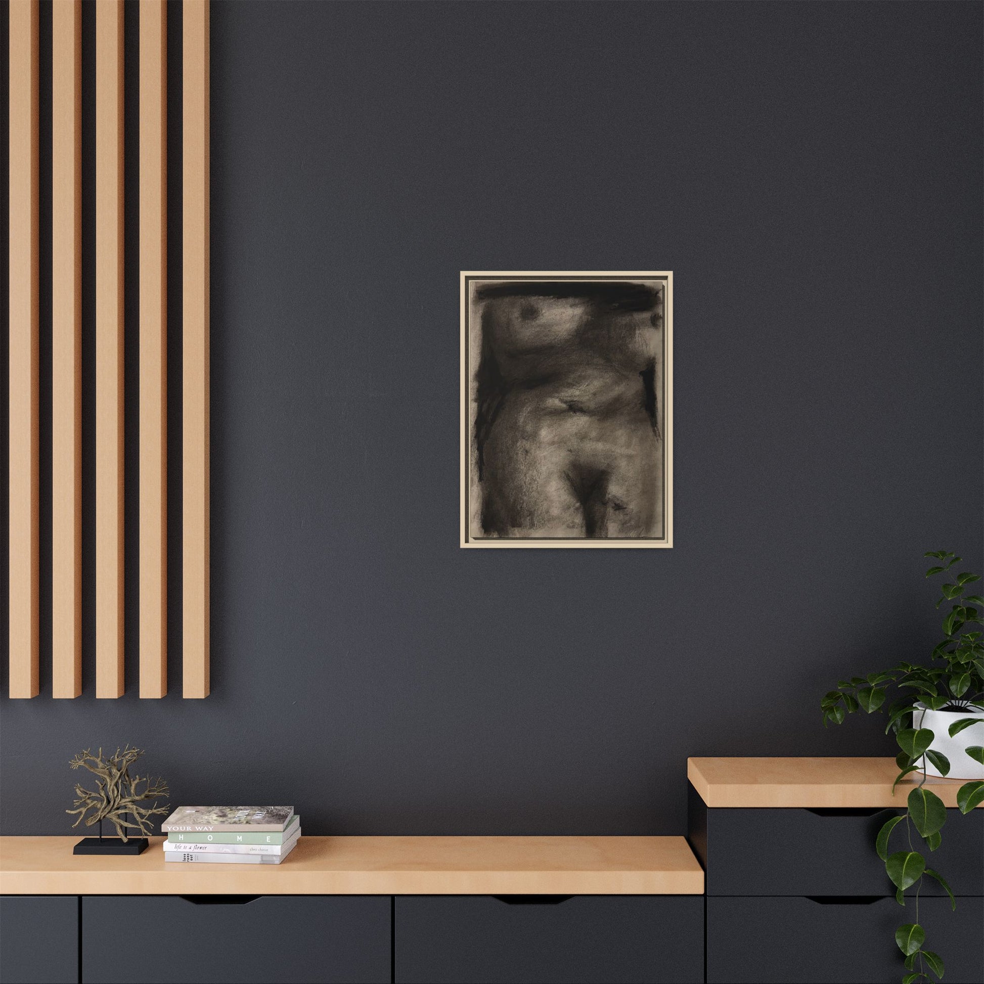 “The Price Of Intuition” Matte Canvas, Framed (Multi-color)