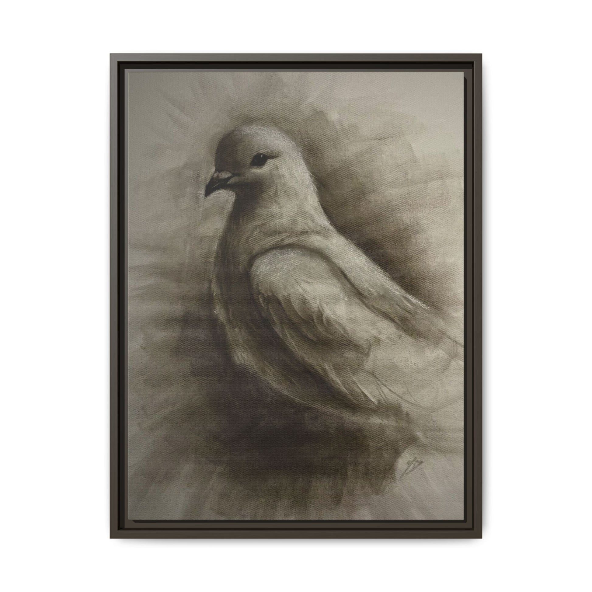 “Dove” Matte Canvas, Framed (Multi-color)