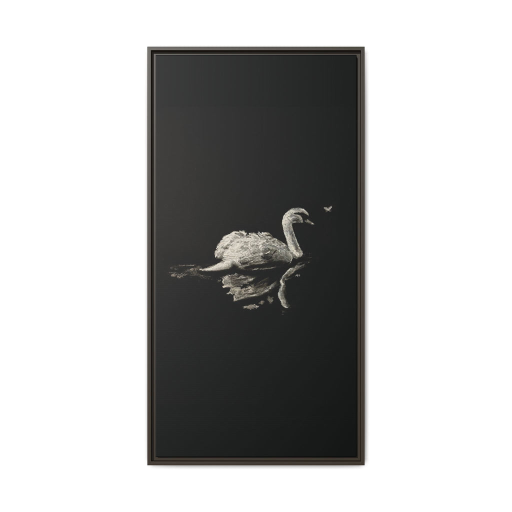 “Swan” Matte Canvas, Framed (Multi-color)