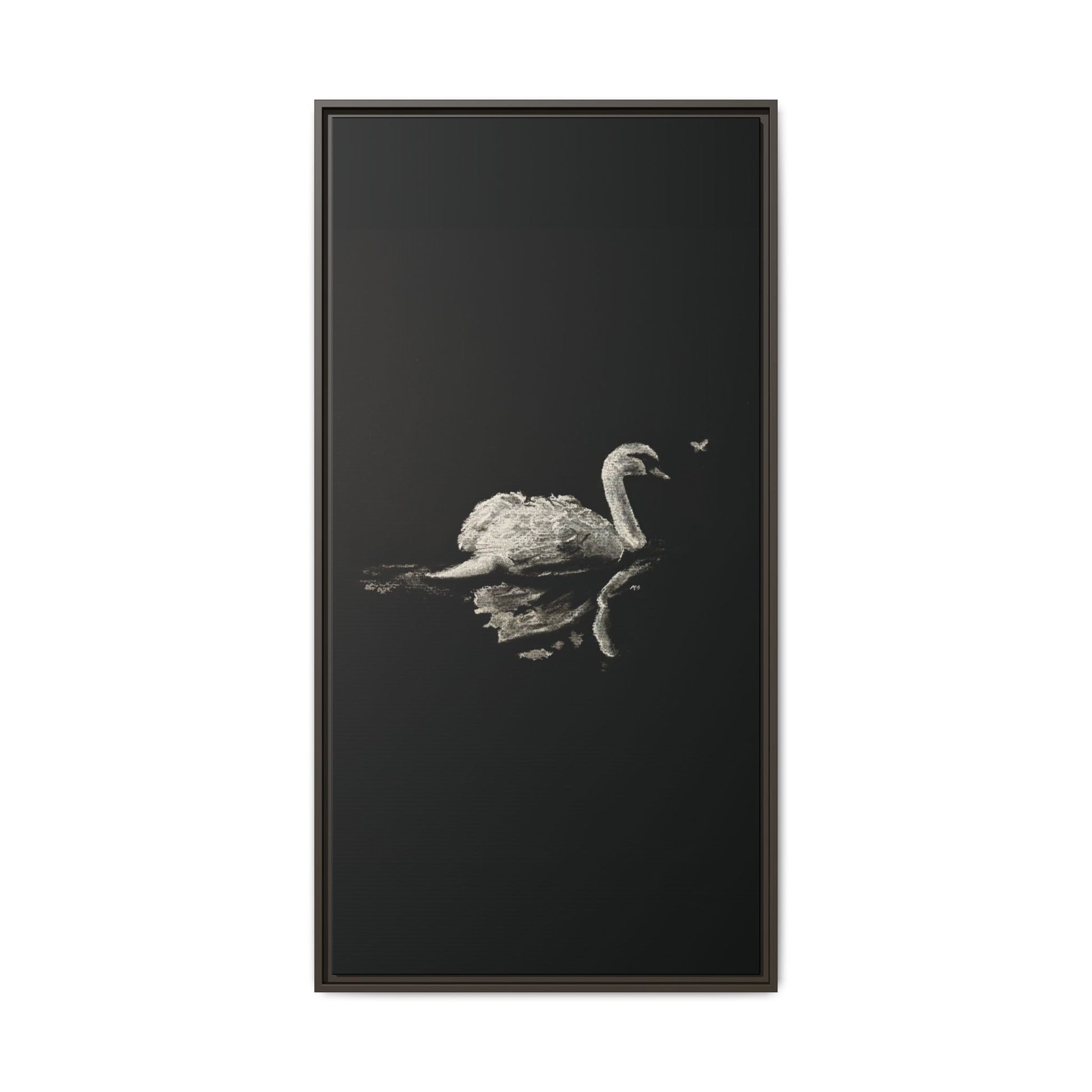 “Swan” Matte Canvas, Framed (Multi-color)