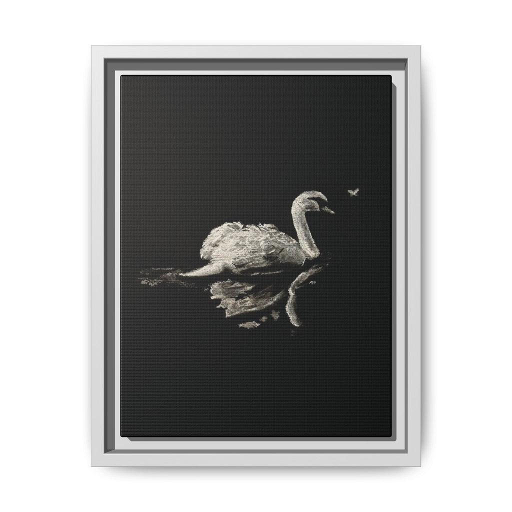 “Swan” Matte Canvas, Framed (Multi-color)