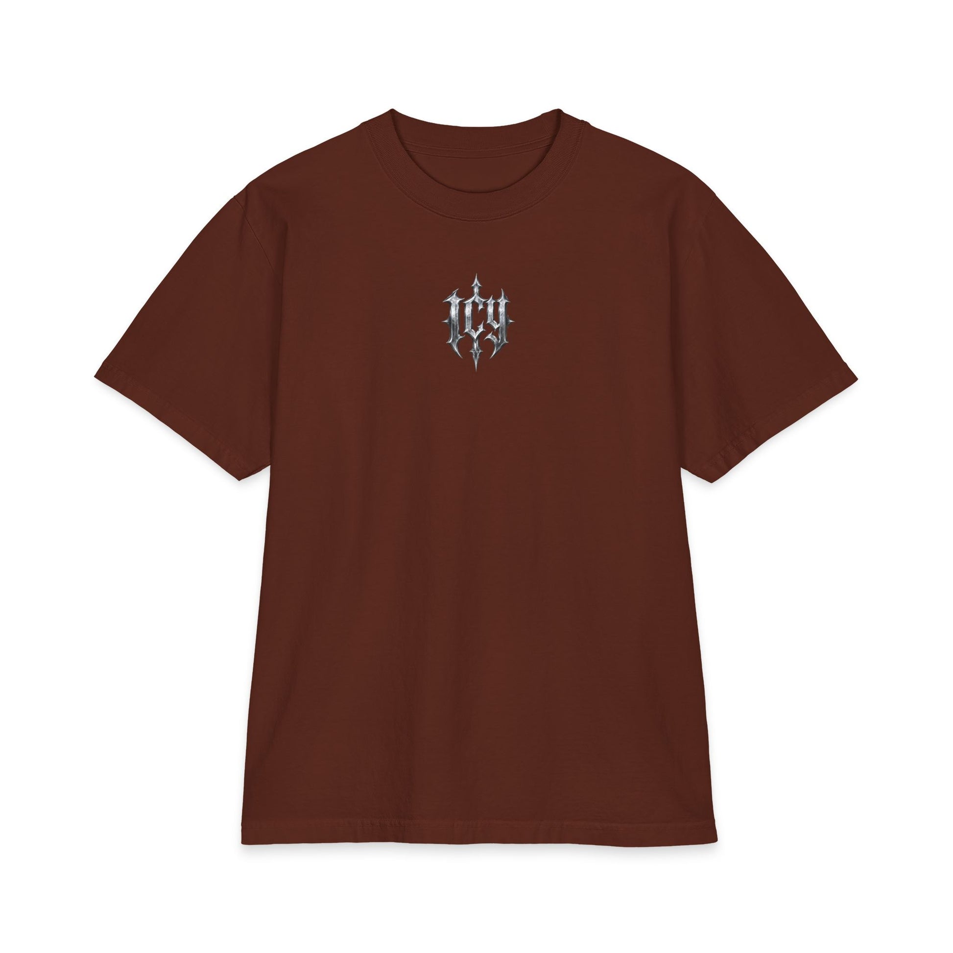 Metallic Spike Logo Short Sleeve Graphic T-Shirt