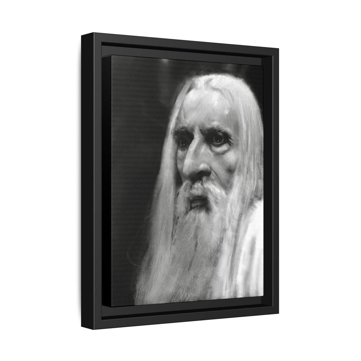 “white wizard” Matte Canvas, Framed (Multi-color)