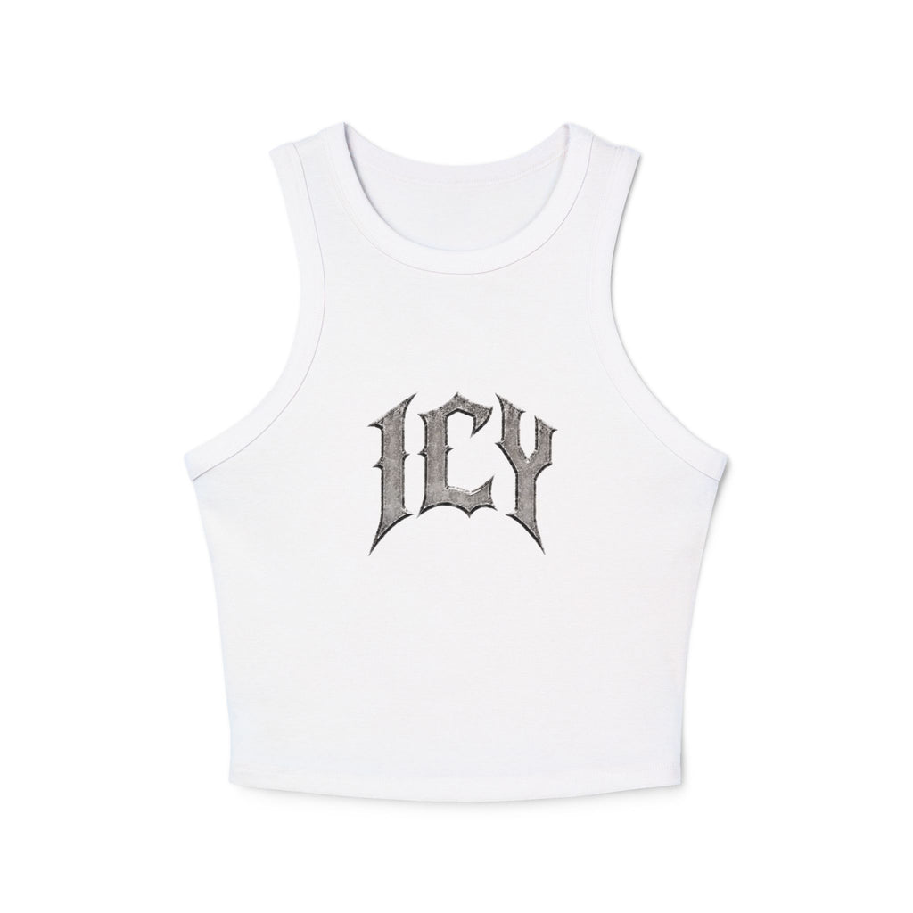 Icy Statue Crop Tank Top — Vintage Roman Racer Tank
