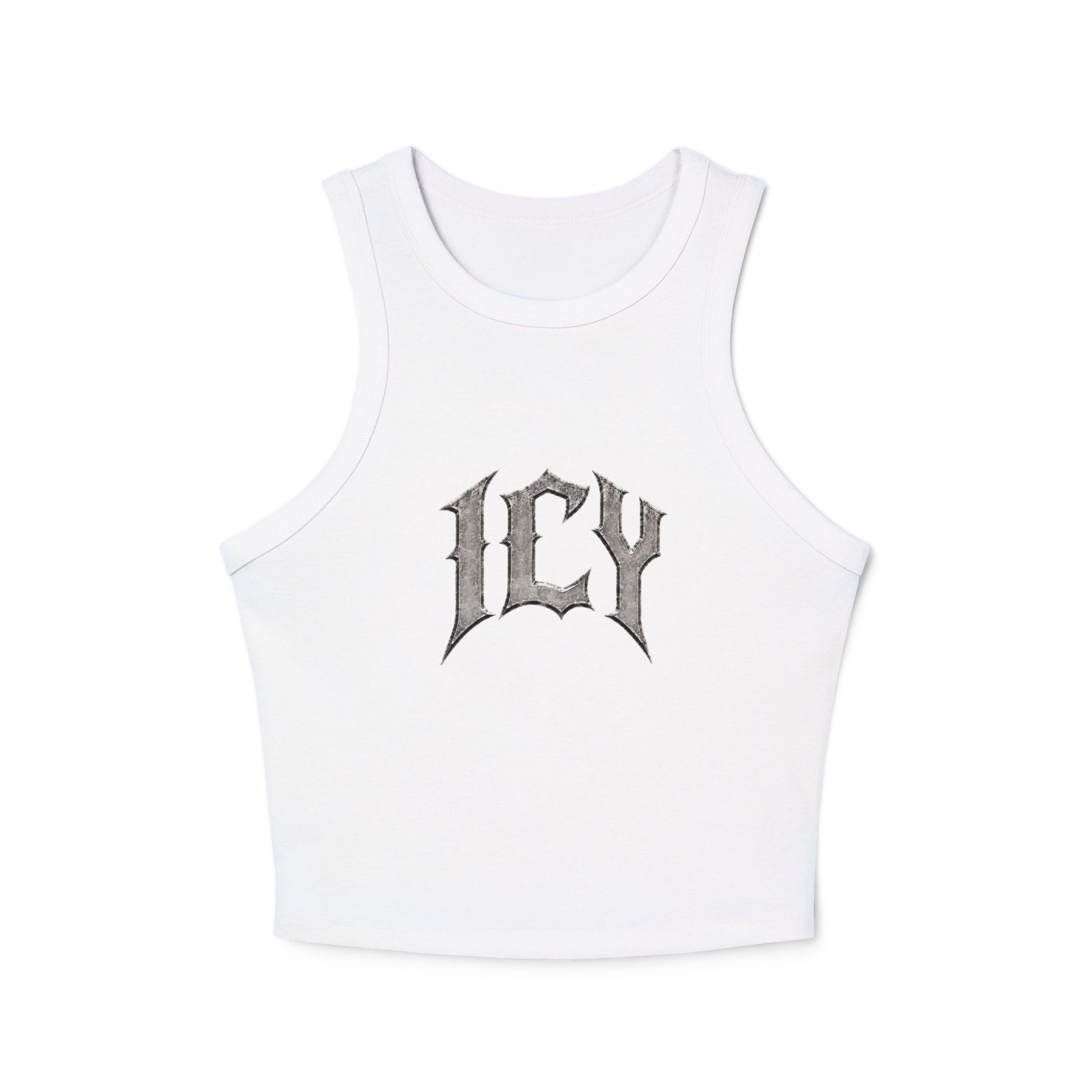 Icy Statue Crop Tank Top — Vintage Roman Racer Tank